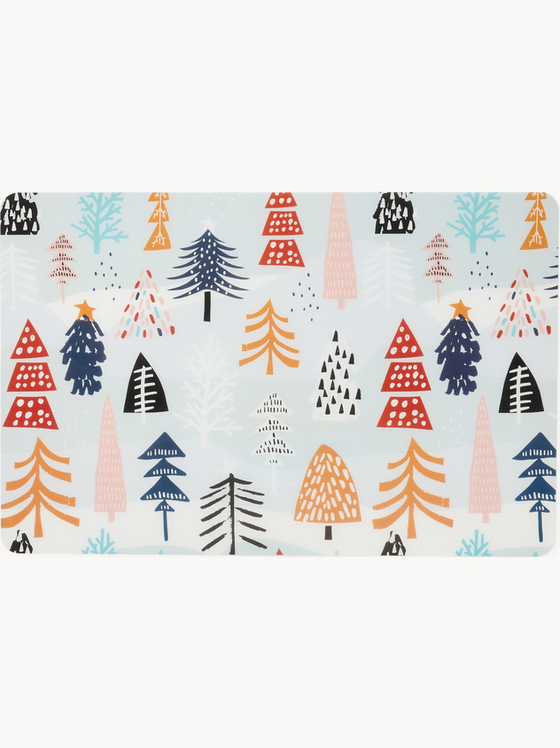 Tovaglietta in PVC stampa alberelli