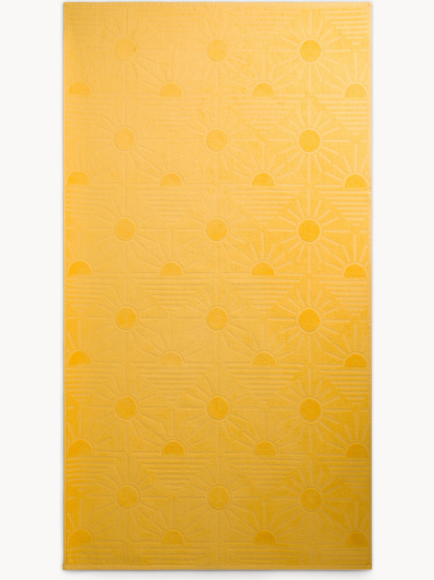 Telo mare in cotone tinta unita