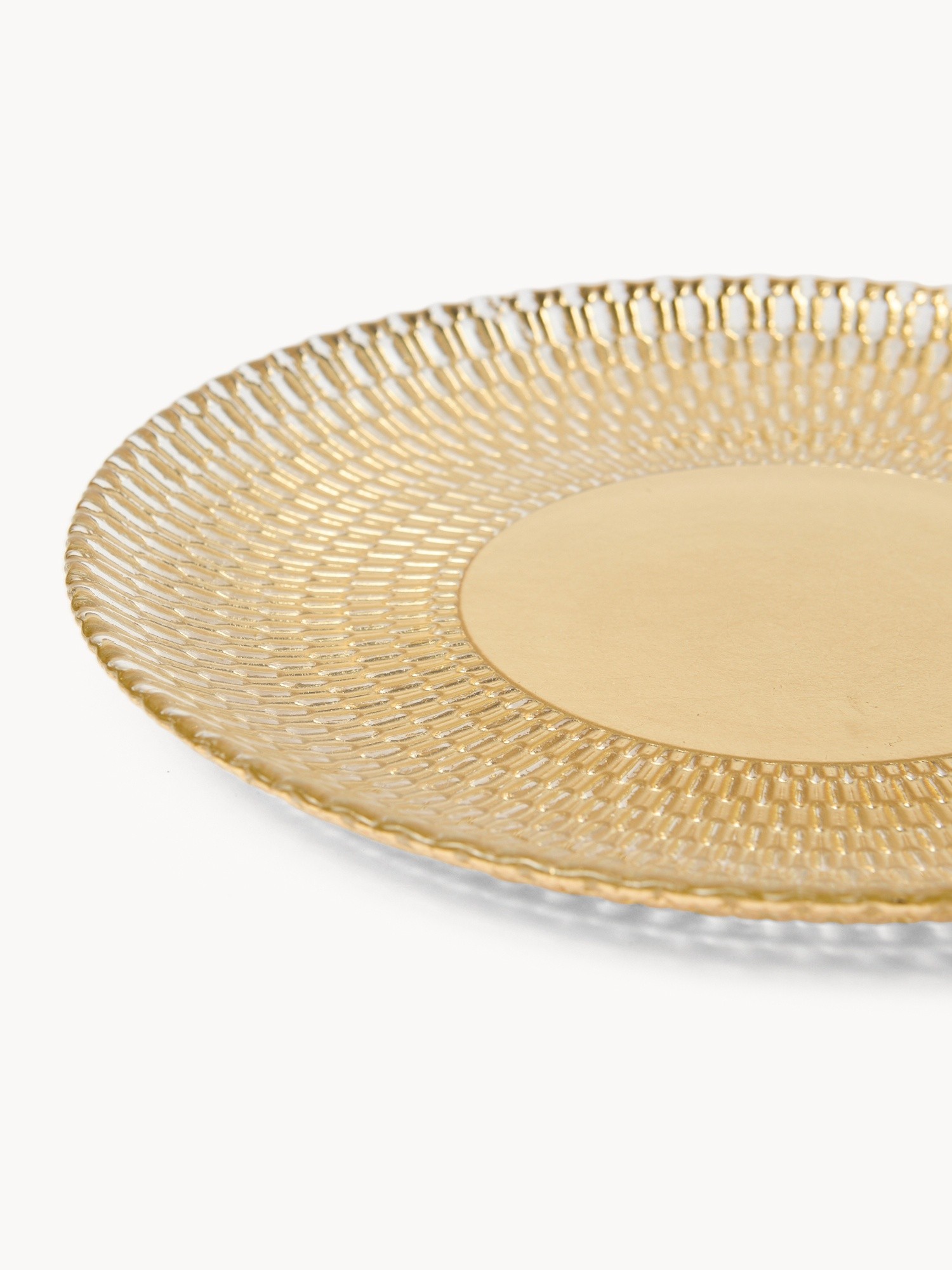 Fabric-glass fruit plate, Gold, large image number 1