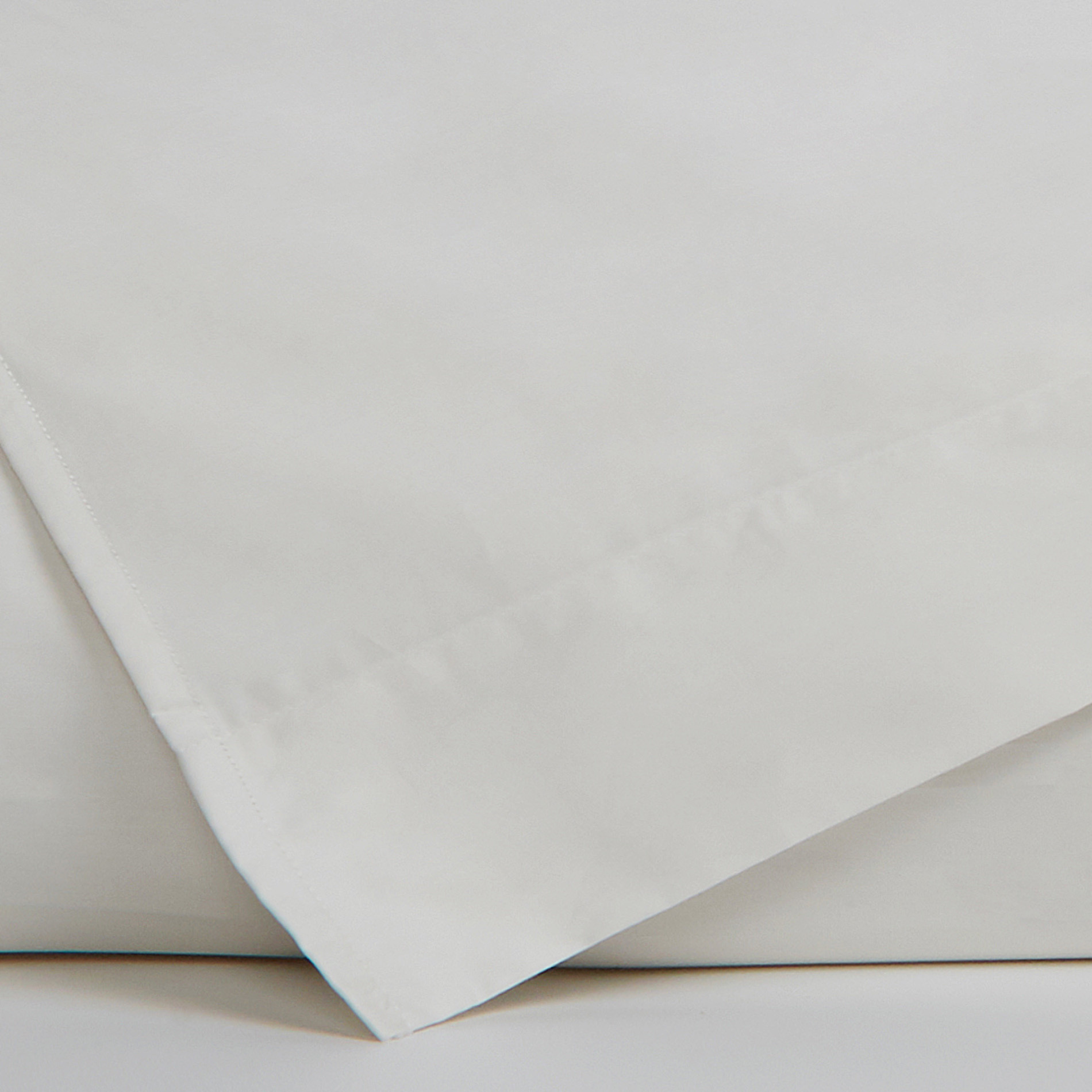 Zefiro duvet cover set in 100% cotton satin, Greige, large image number 1