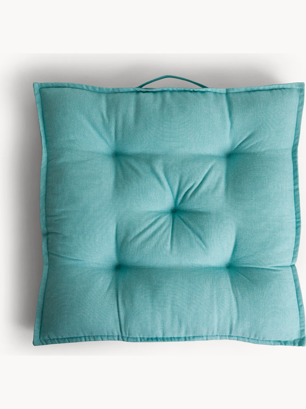 Cuscino a materasso in cotone tinta unita