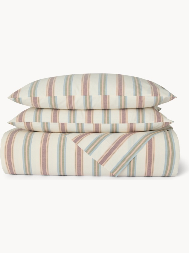 Pure Cotton Yarn-Dyed Striped Sheet Set - Discounted Price