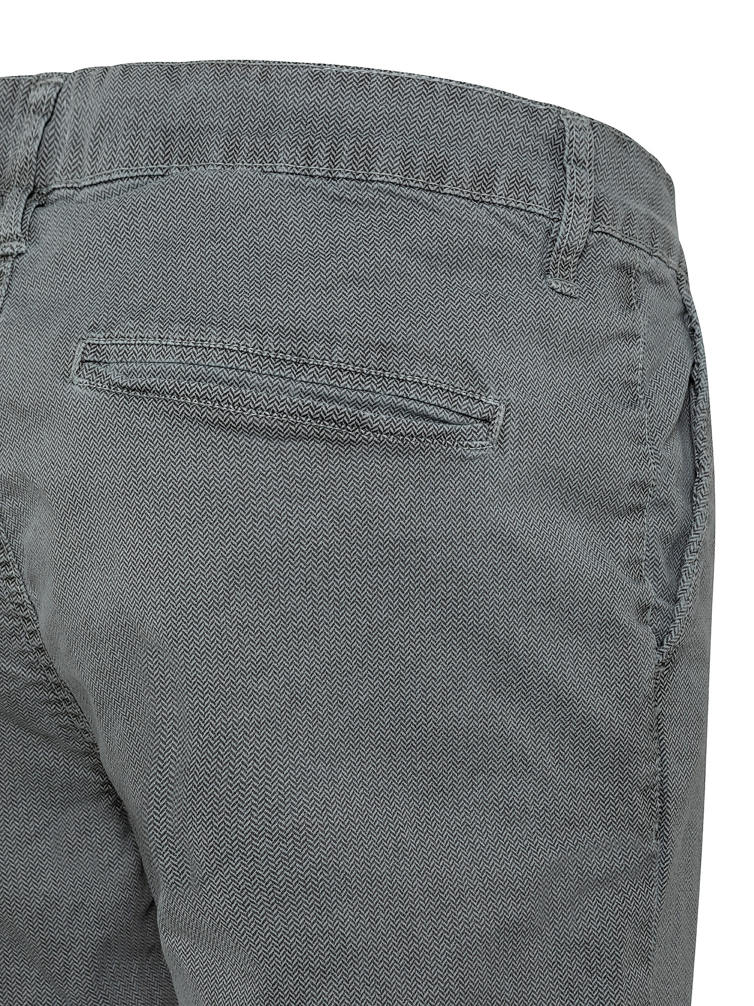 Pantalone chinos cotone stretch, Grigio, large