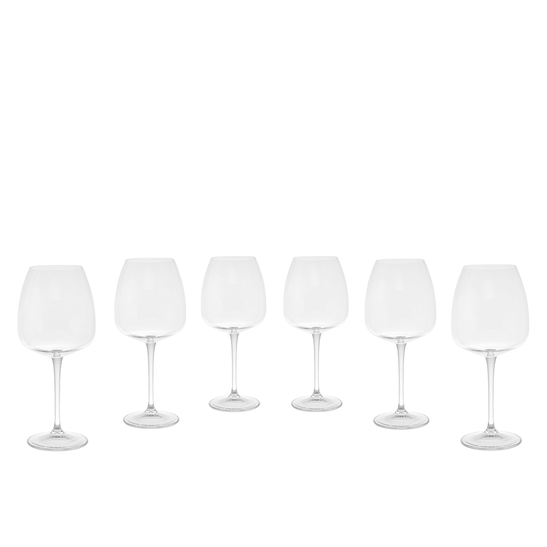 Set of 6 Bohemia crystal wine goblets, Transparent, large image number 1