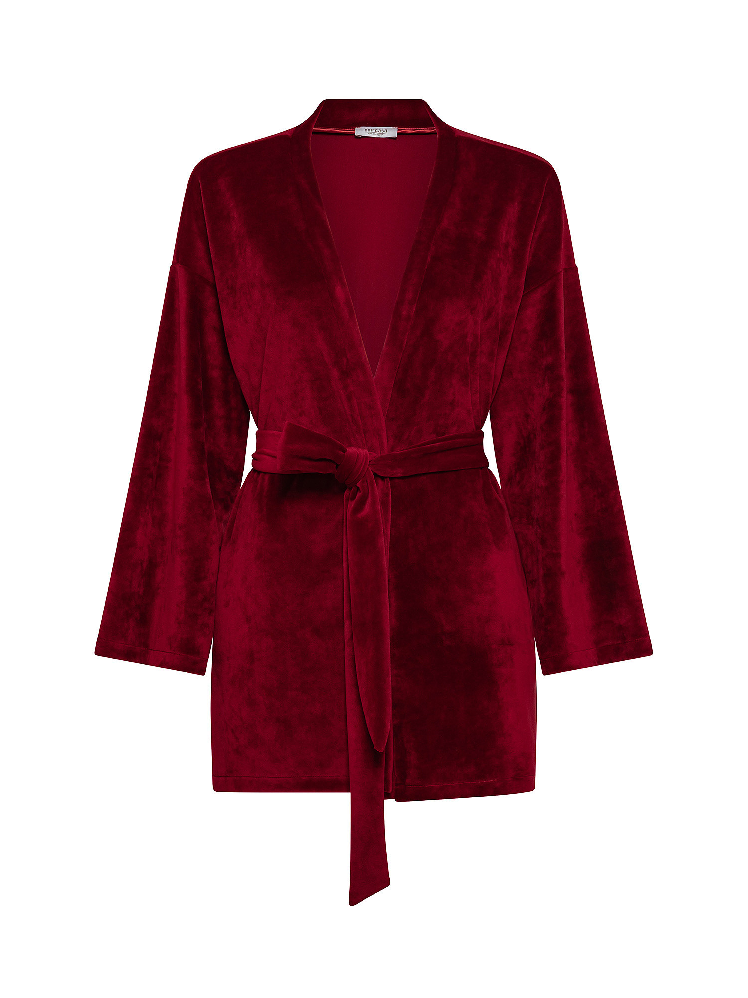 Long chenille jacket, Red Bordeaux, large image number 0