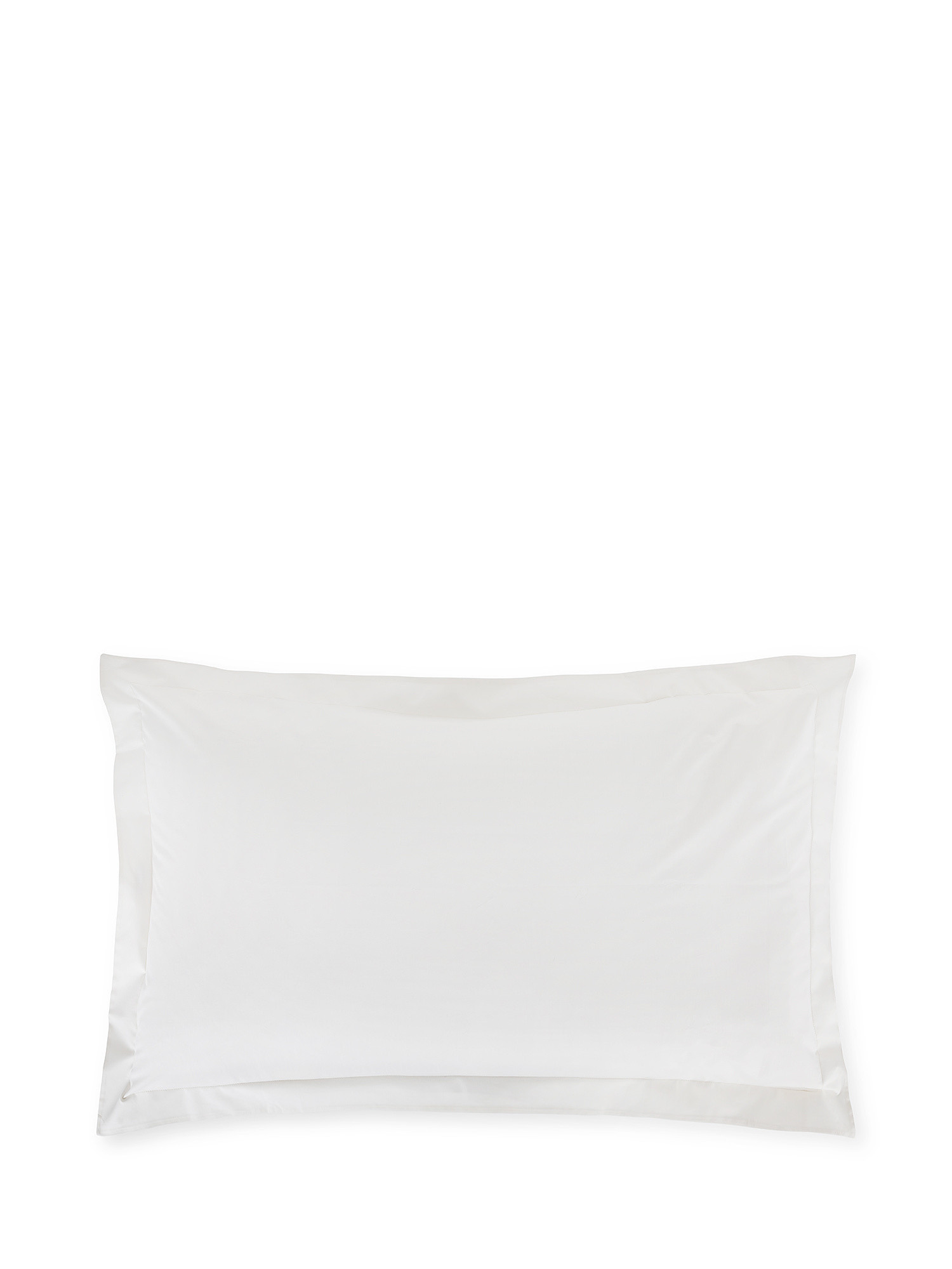 Portofino pillowcase in 100% cotton with hemstitching, Beige, large image number 0