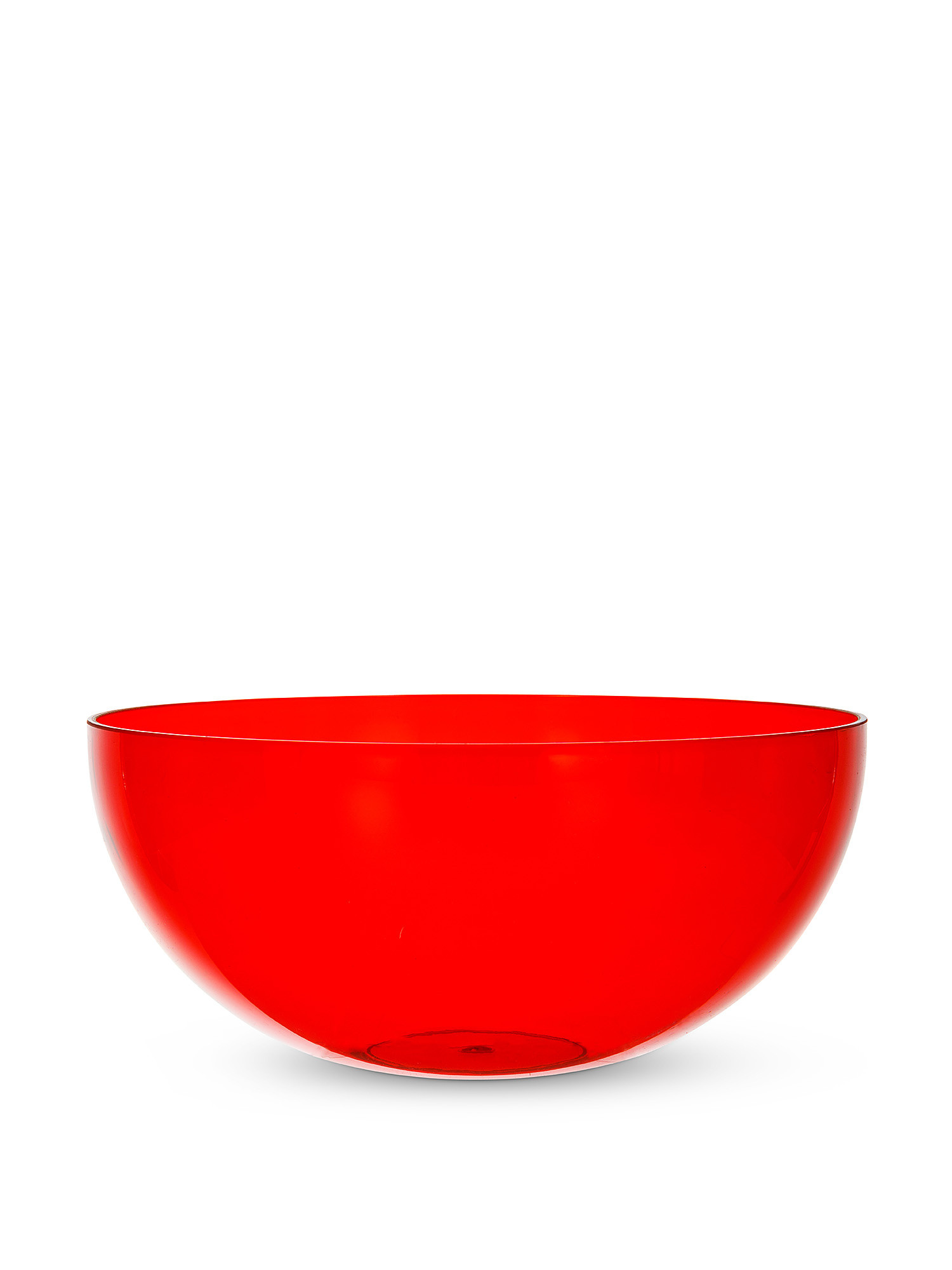 Colored plastic salad bowl, Red, large image number 0