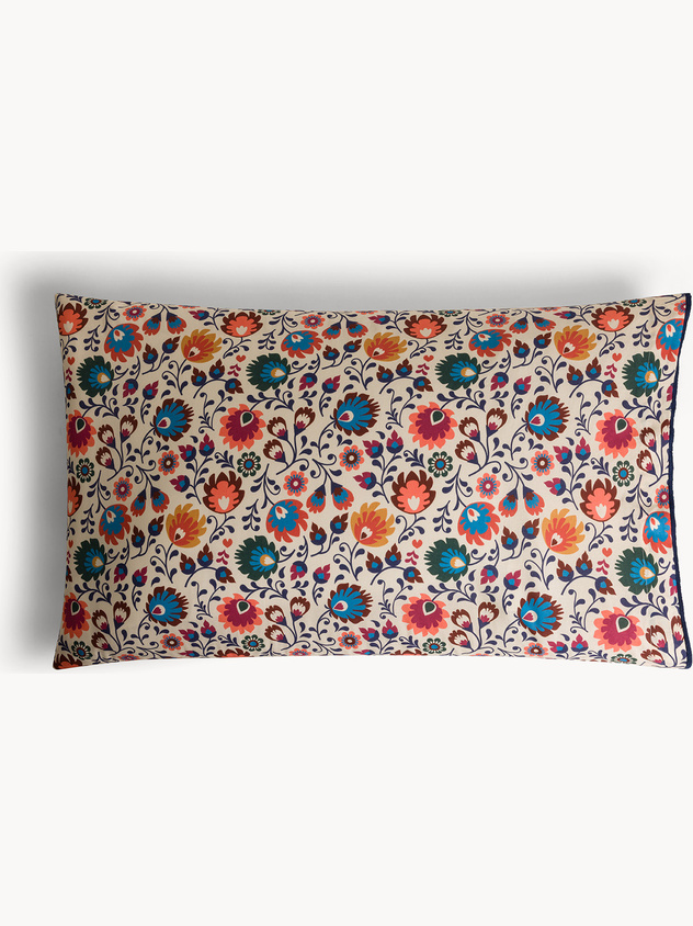 Washable cotton pillowcase floral print