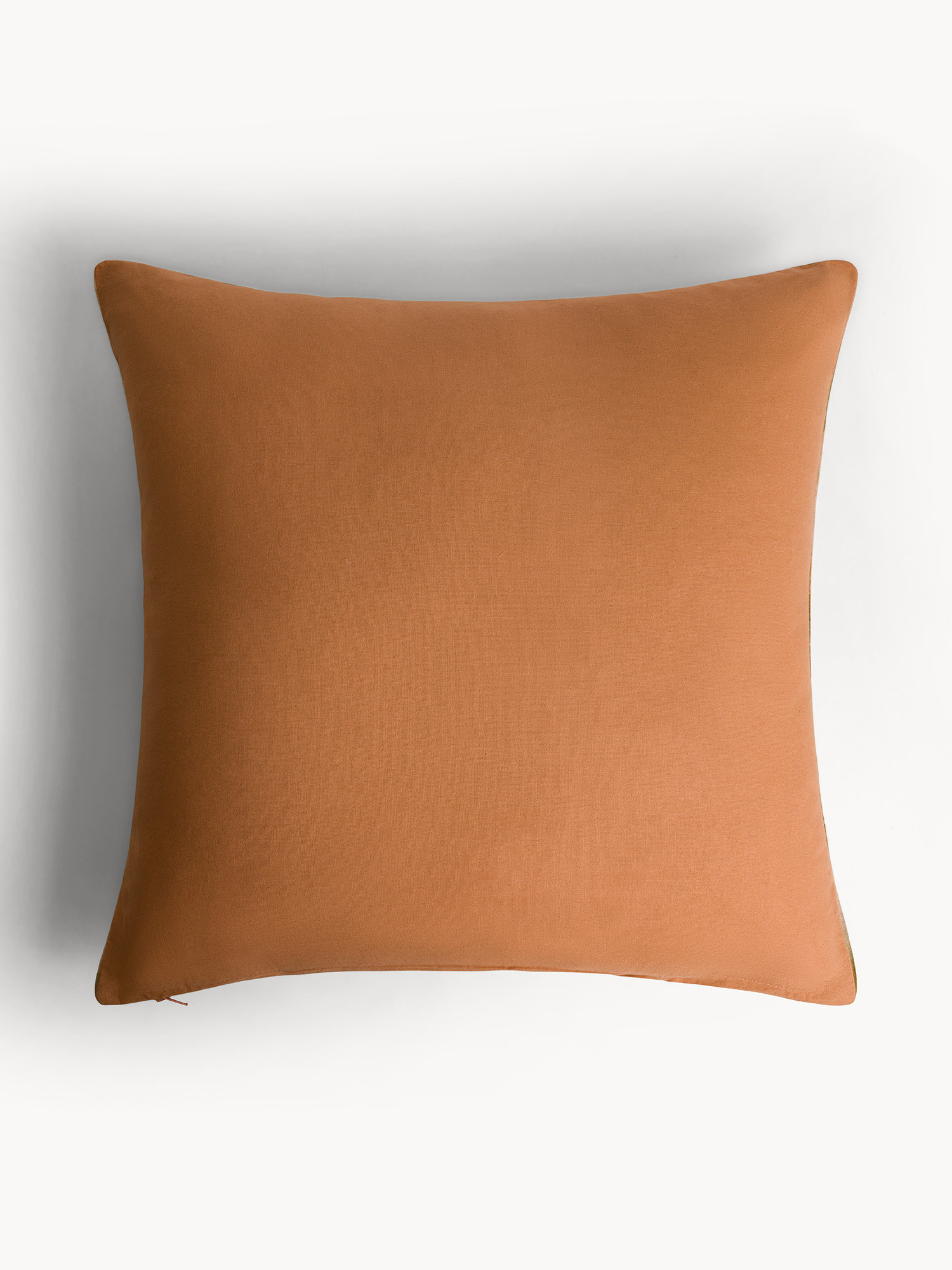 50x50 cm eco-print linen cushion with foliage, Light Pink, large image number 1