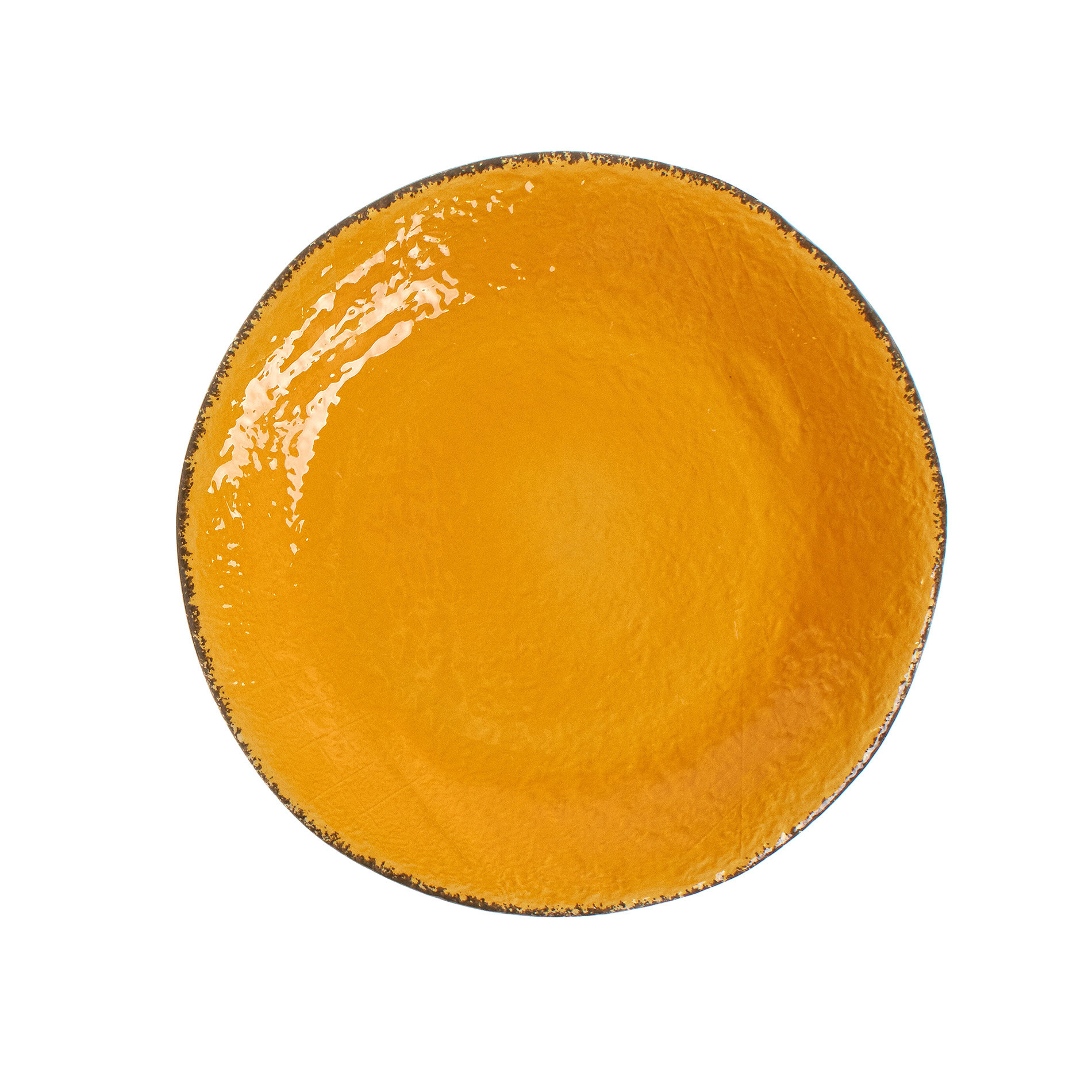Preta handmade ceramic plate, Yellow, large image number 0