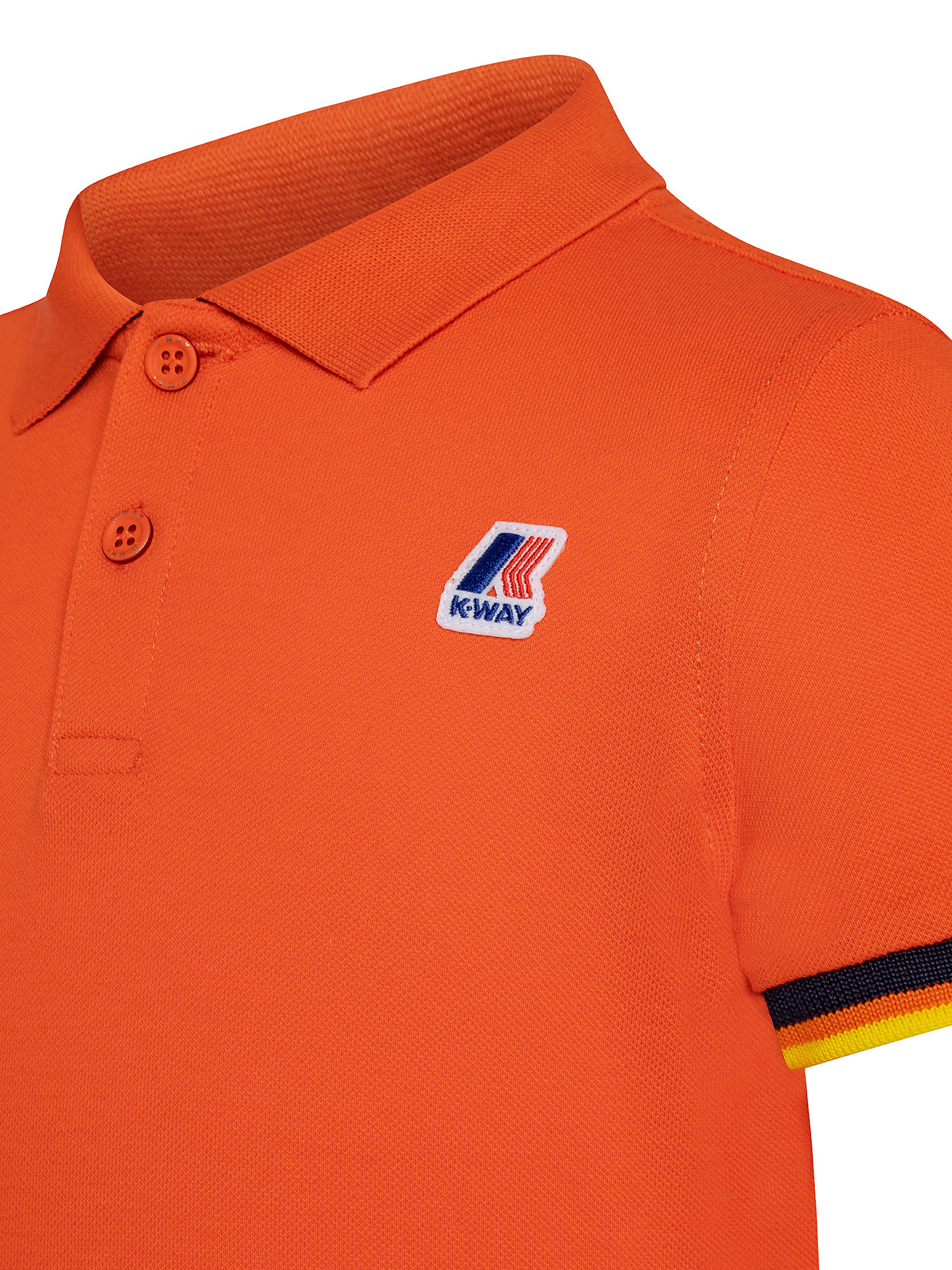 Slim fit kid's polo shirt, Orange, large image number 2