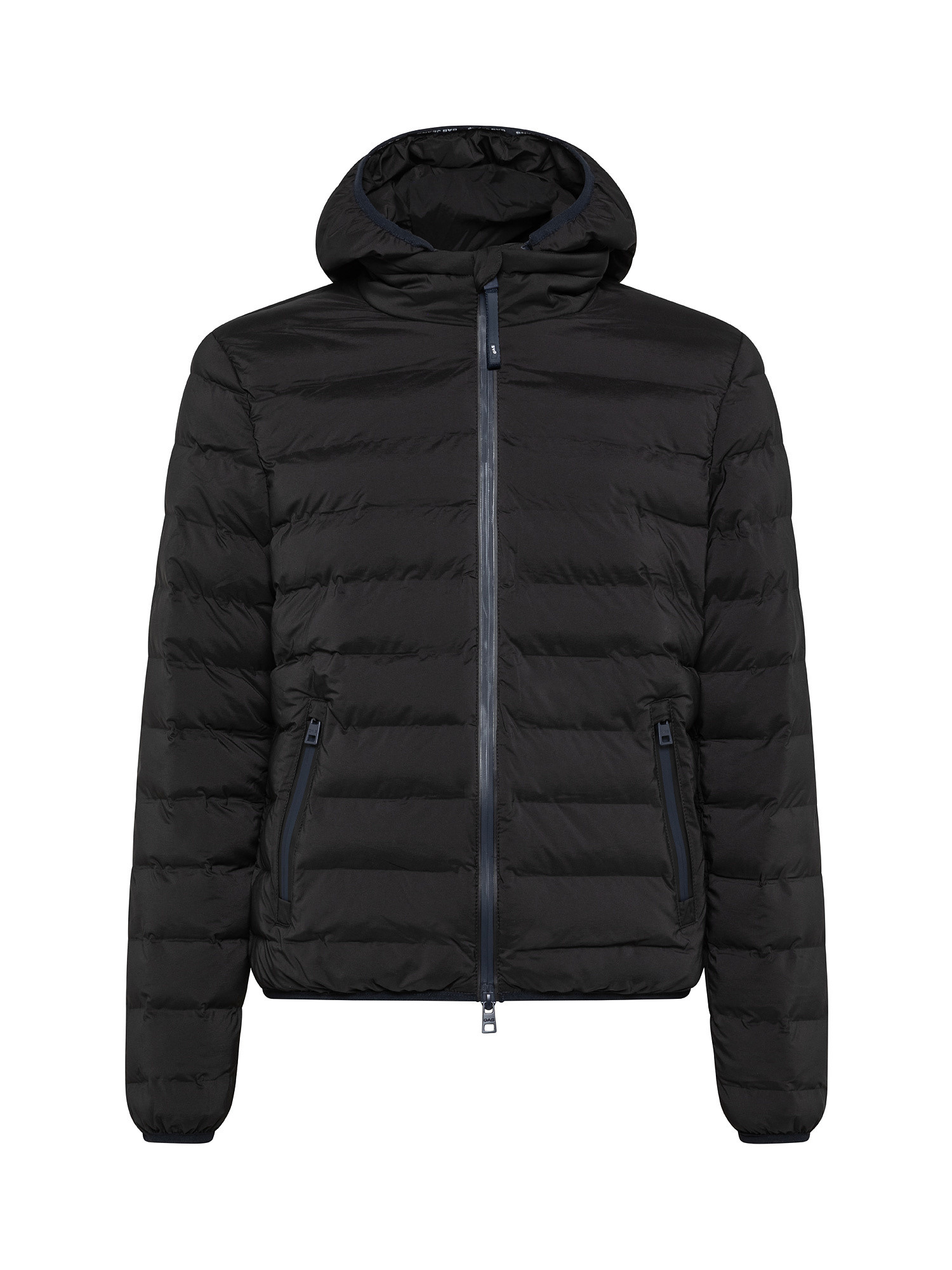 Short down jacket with padding, Black, large image number 0