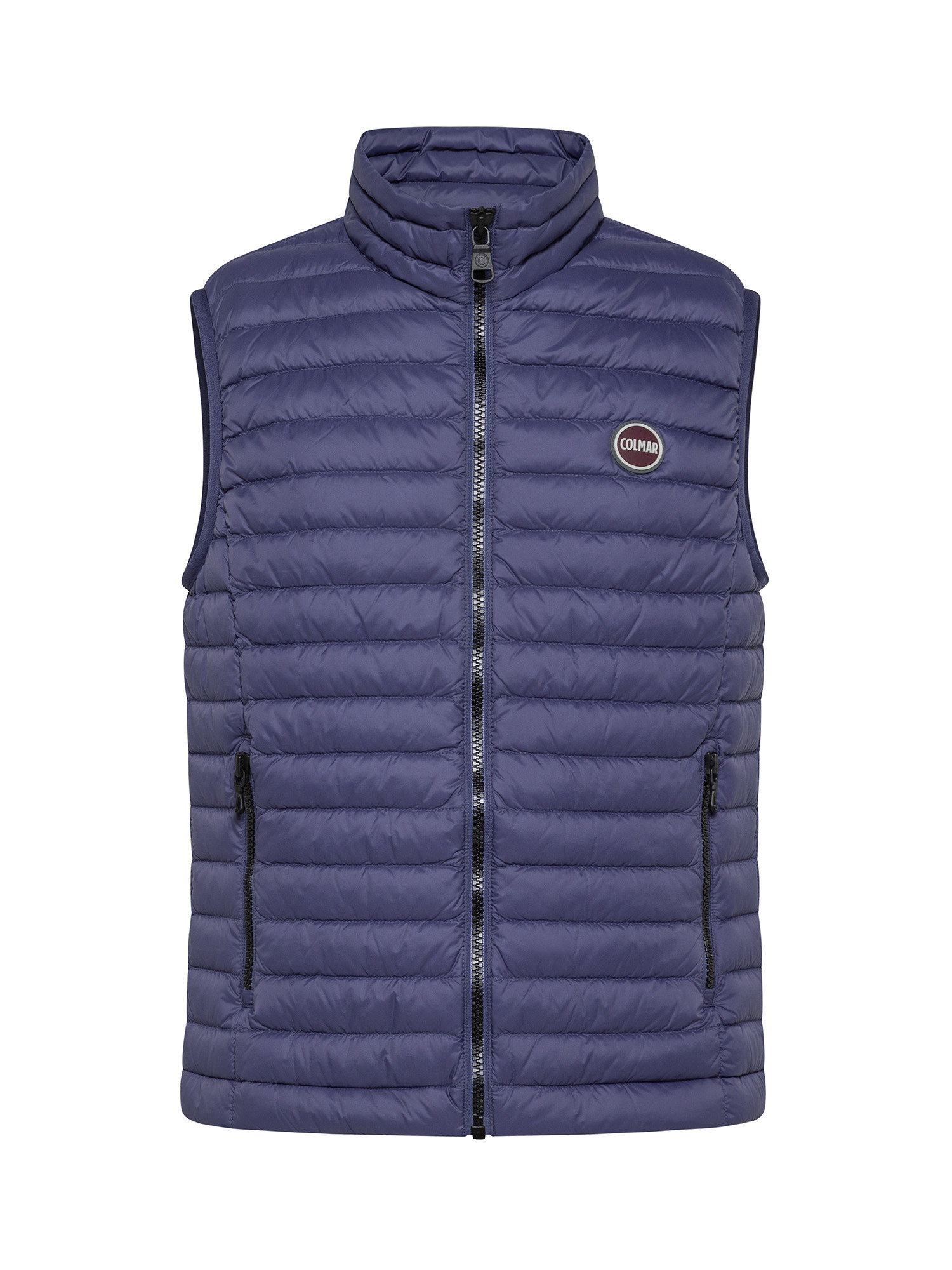 Quilted vest, natural down weight, Blue, large image number 0
