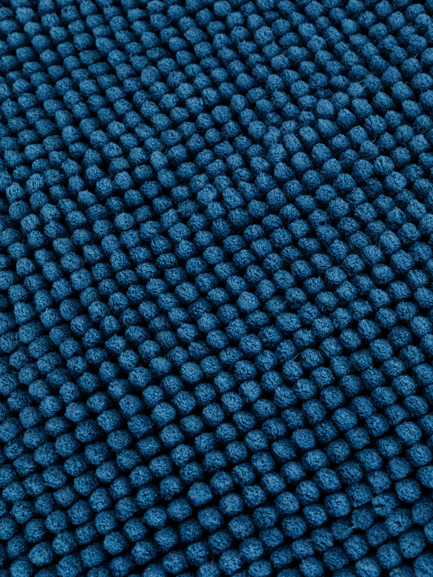 Tappeto bagno stile shaggy, Blu, large image number 1
