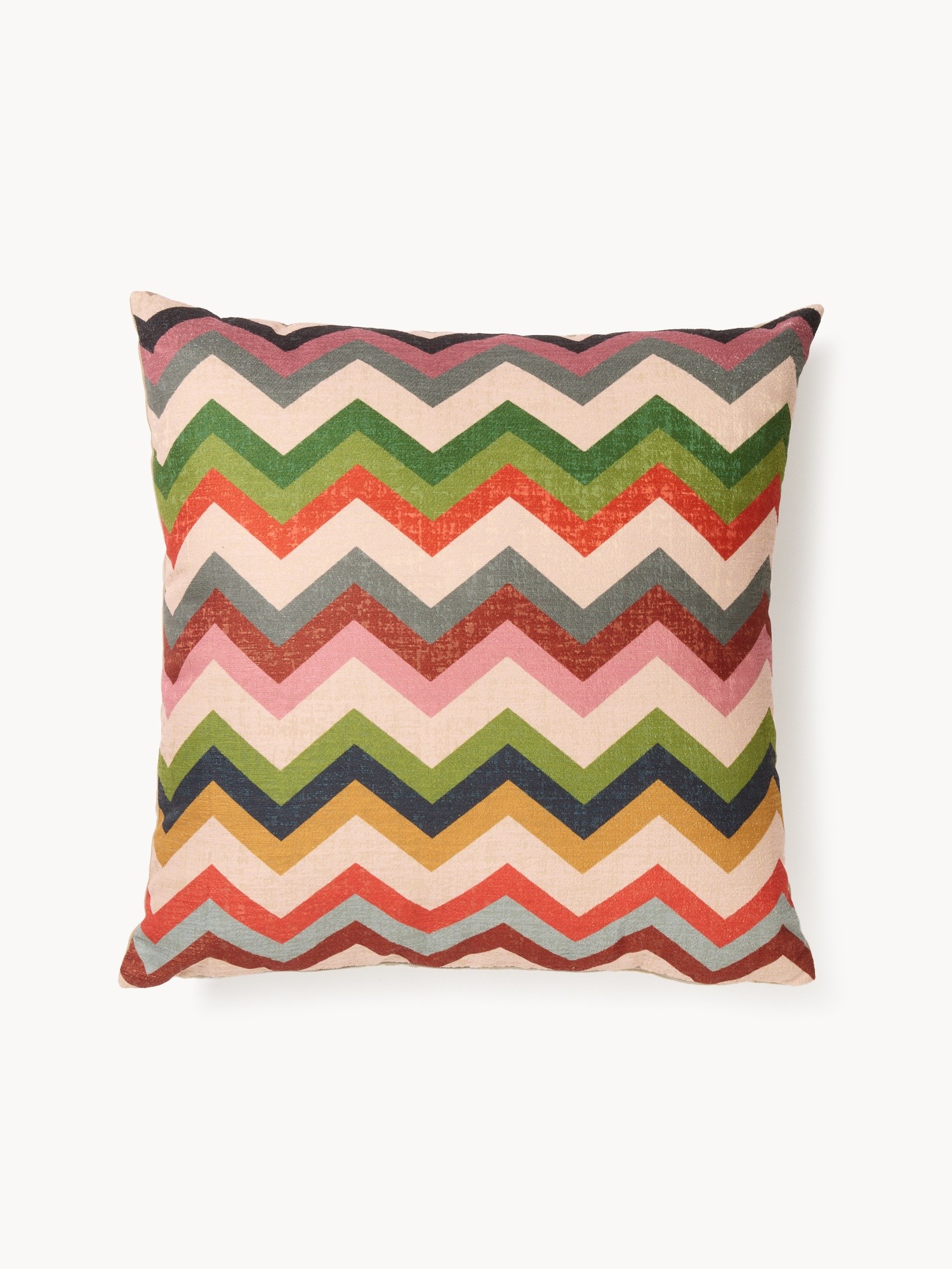 Cuscino chevron 45x45cm, Multicolor, large image number 0