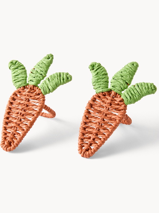 Portatovagliolo a forma di carotina