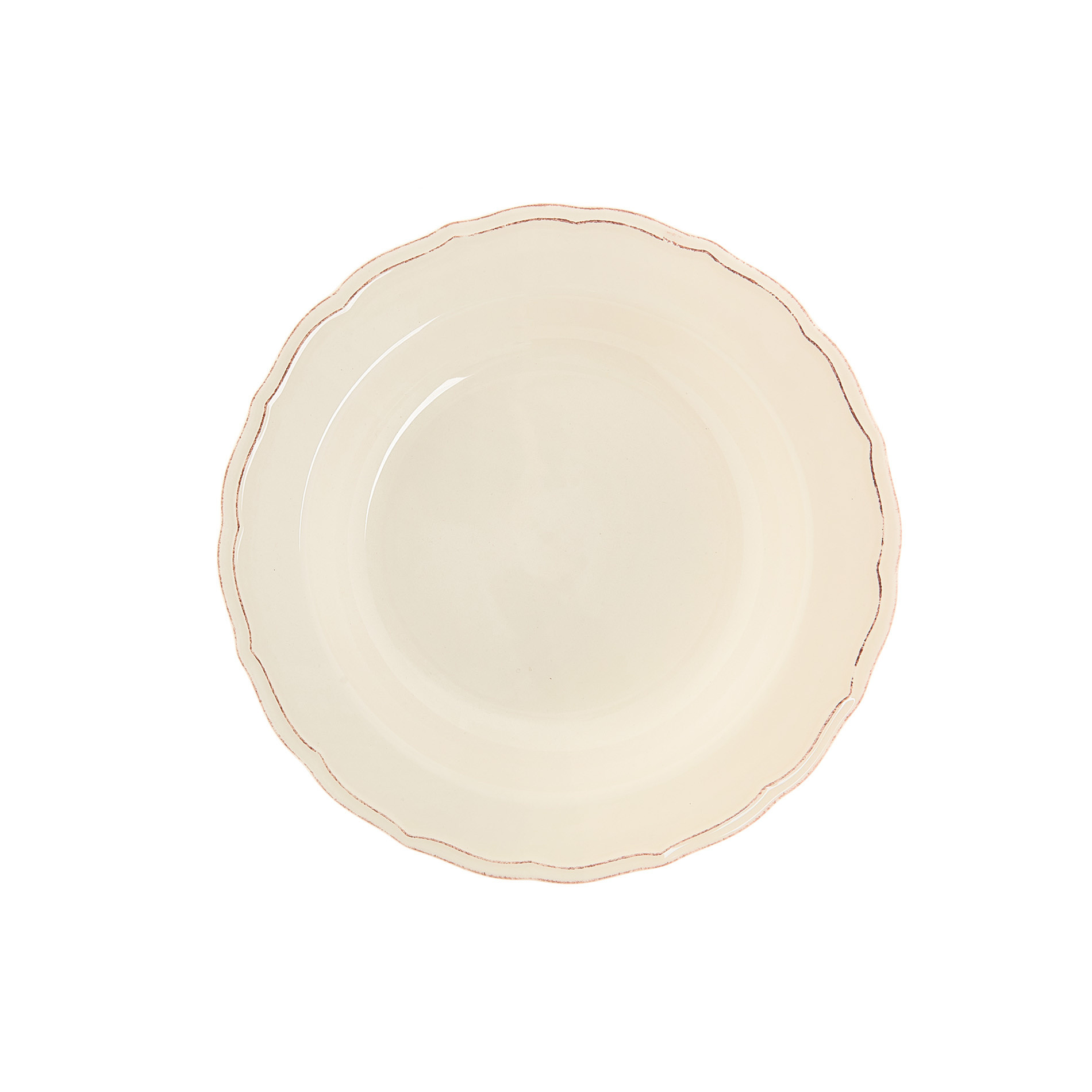Dona Maria ceramic soup bowl, White Cream, large image number 3
