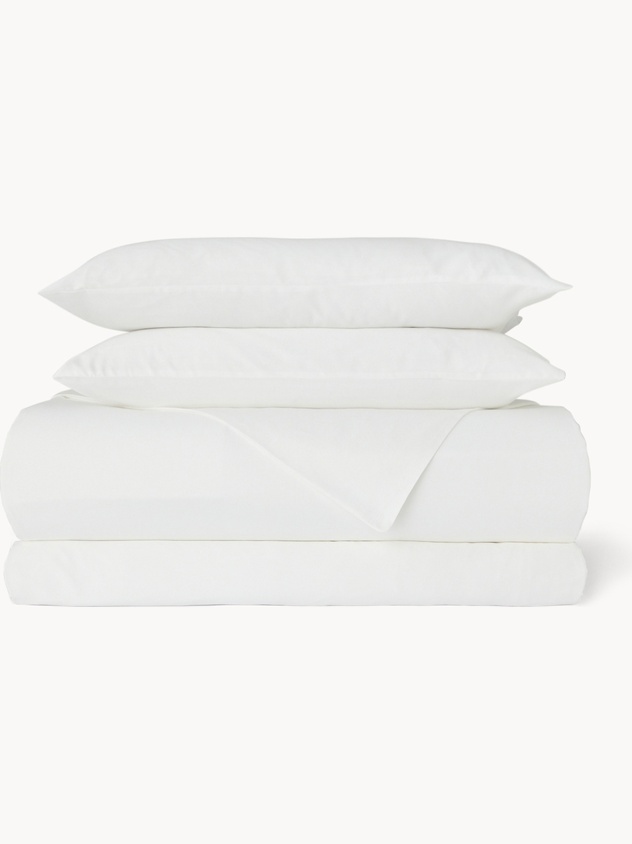 Solid Cotton Sateen Duvet Cover Set - Discounted Price