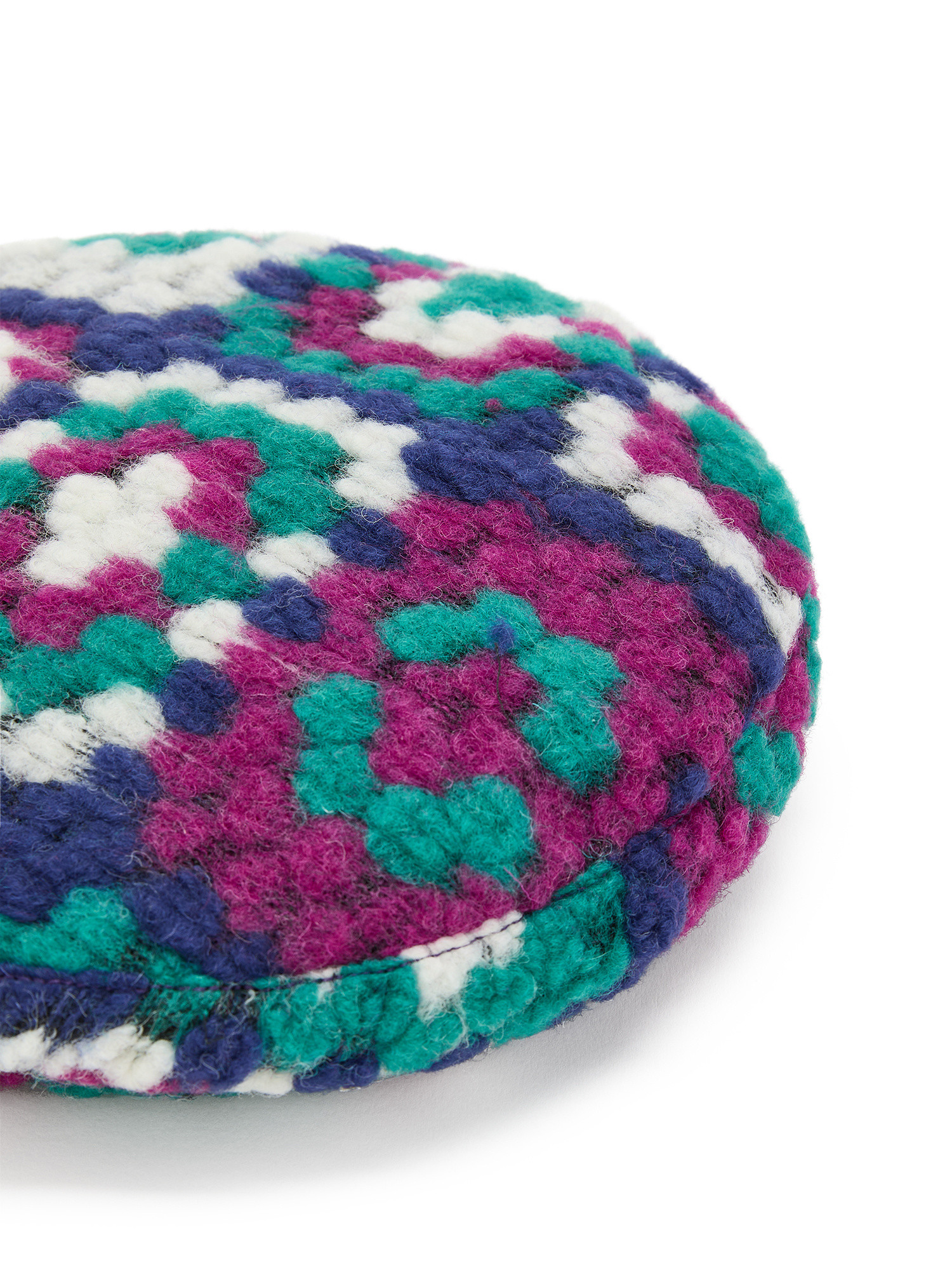Koan - Crochet effect beret, Green teal, large image number 1