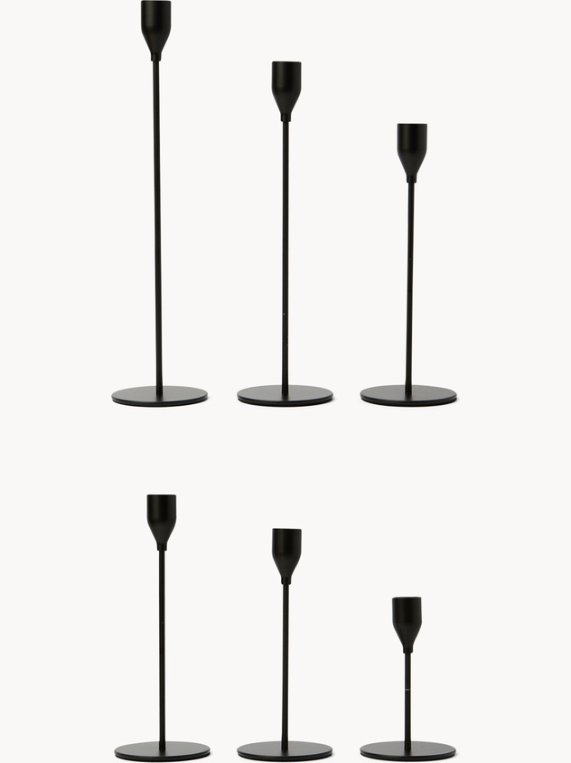 Set 6 candelieri dorati