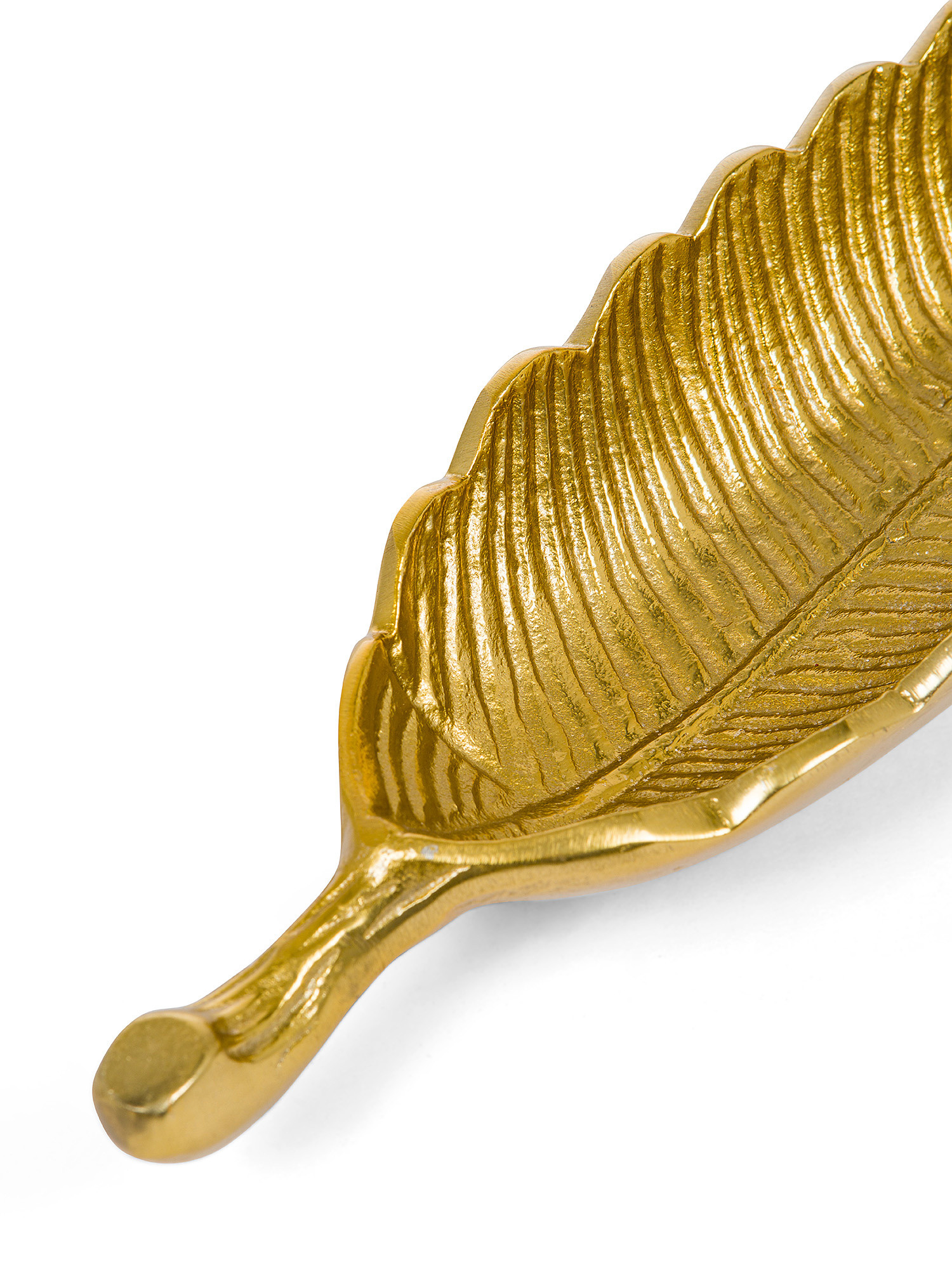 Feather-shaped aluminum pocket emptier, Gold, large image number 1