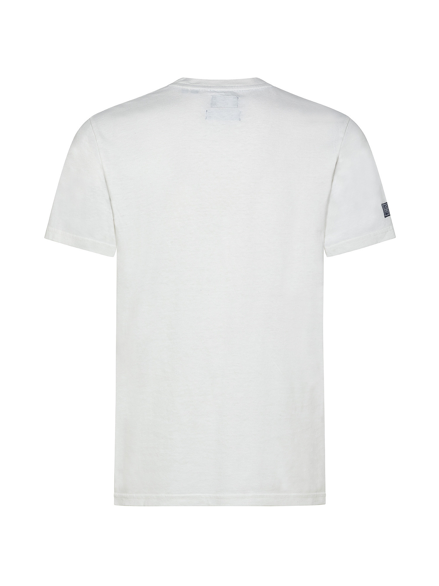 T-shirt con logo vintage, Bianco, large image number 1