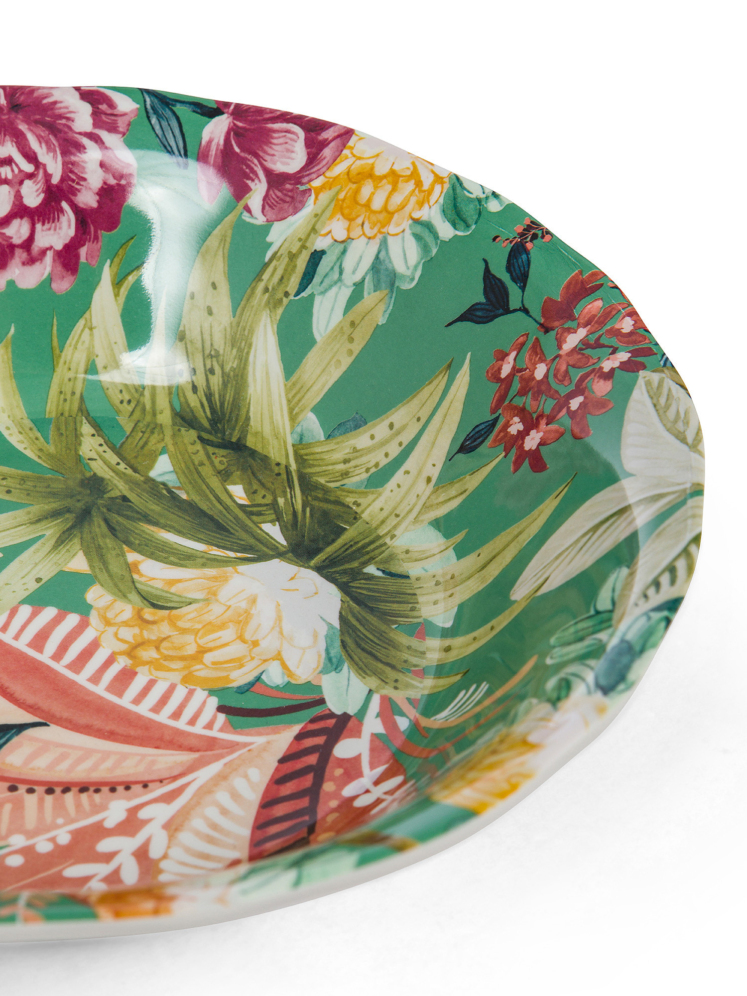 Melamine deep plate with flowers, Multicolor, large image number 1