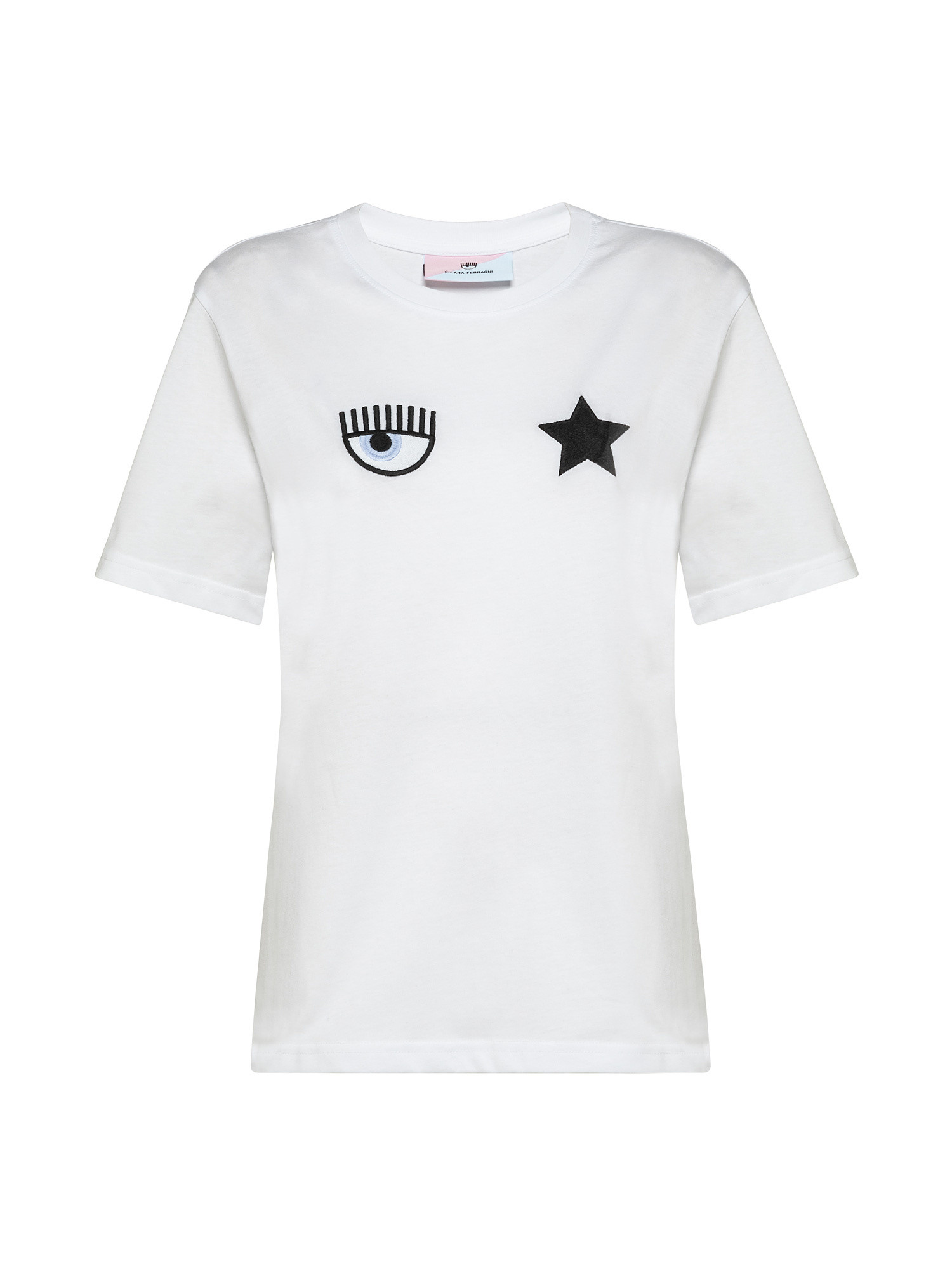T-shirt Eye Star, Bianco, large image number 0