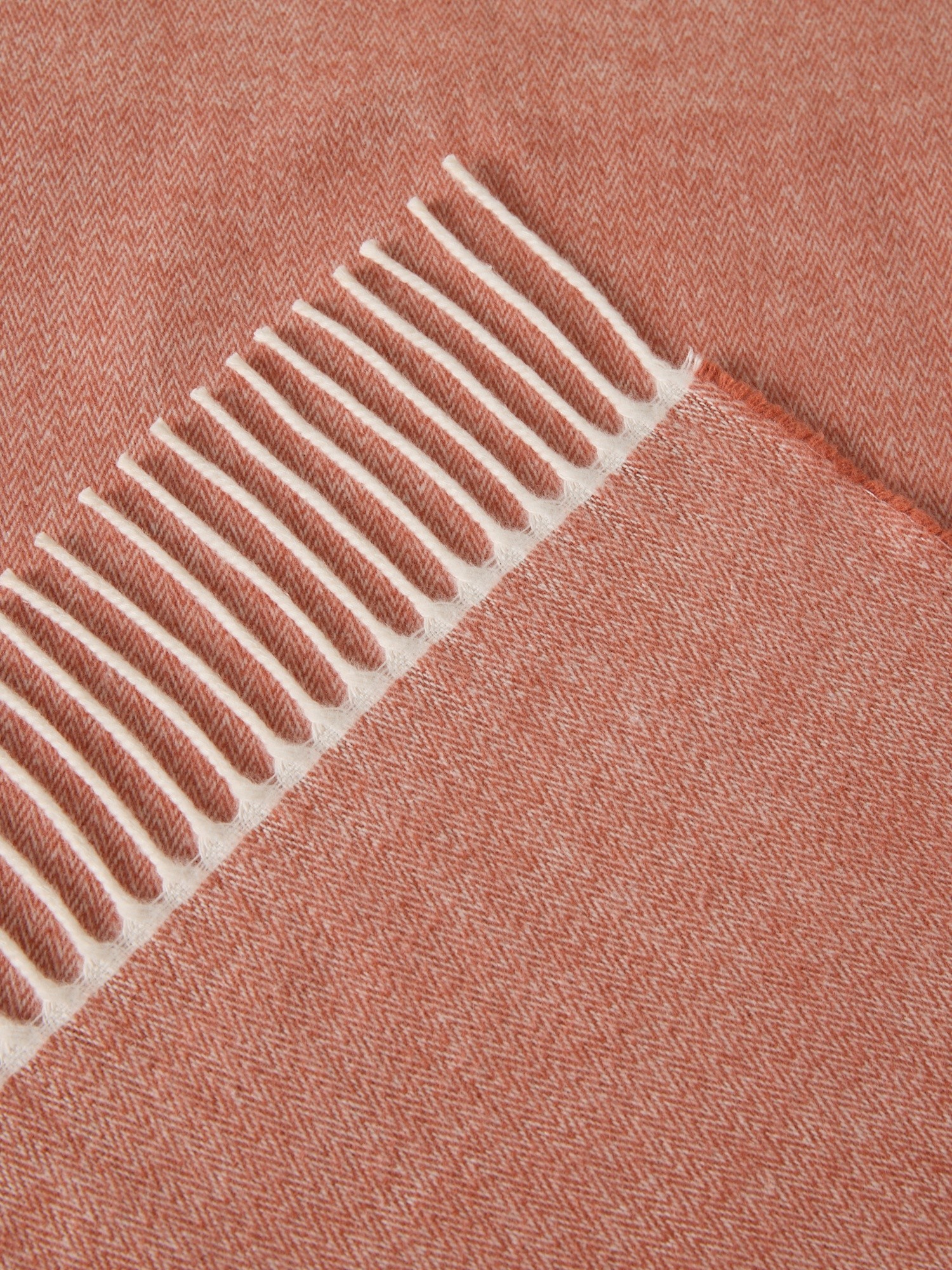 Plaid in fibre riciclate, Rosa, large image number 1