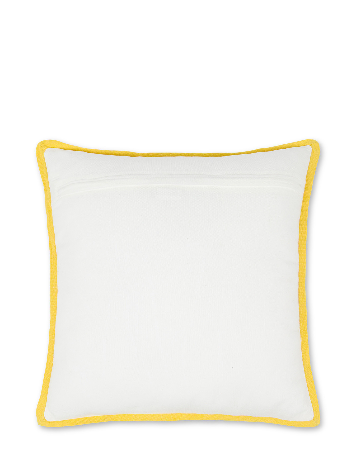 Flower embroidered cushion 45X45cm, White, large image number 1