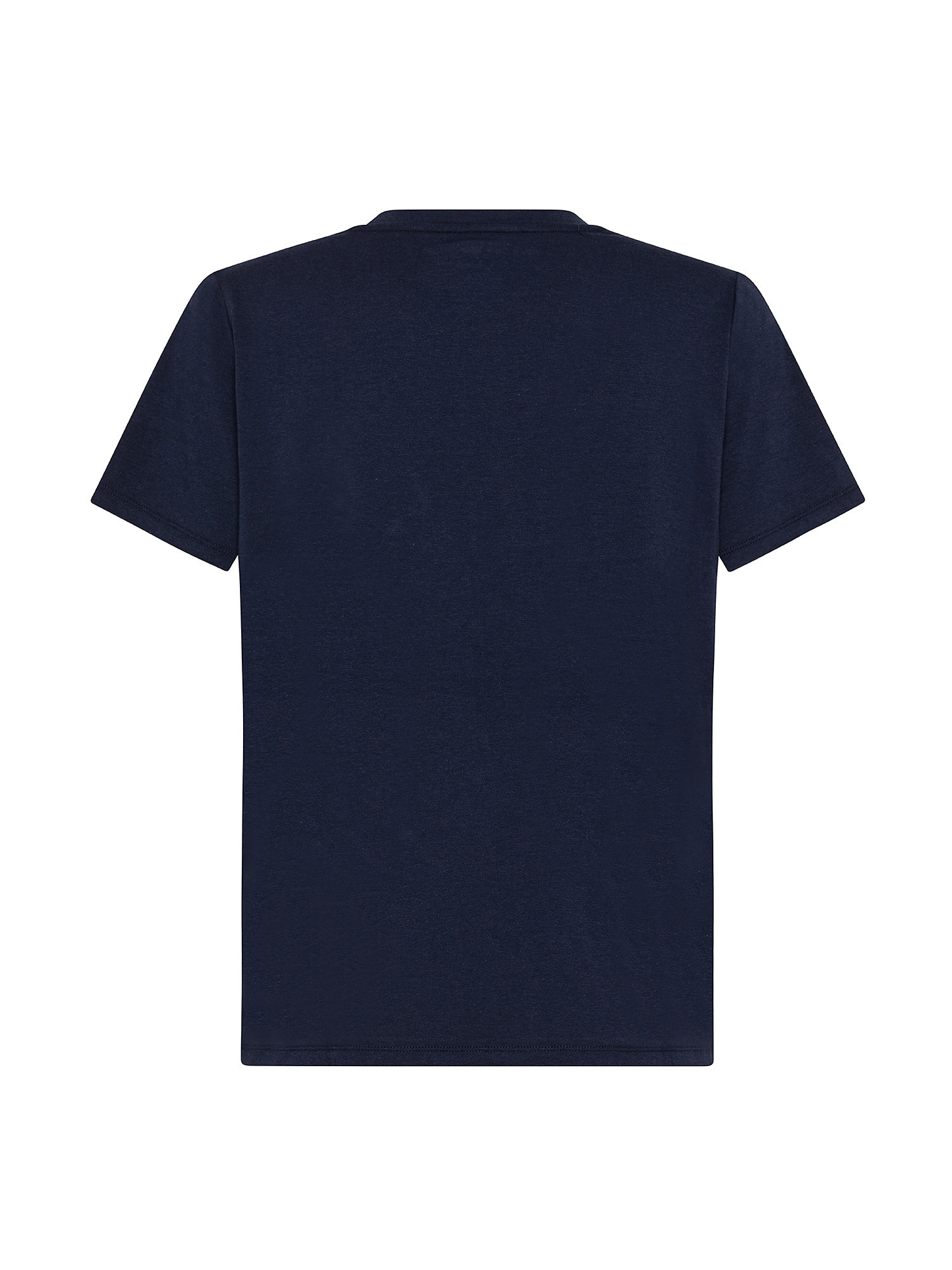 T-shirt con logo two tone, Blu, large image number 1