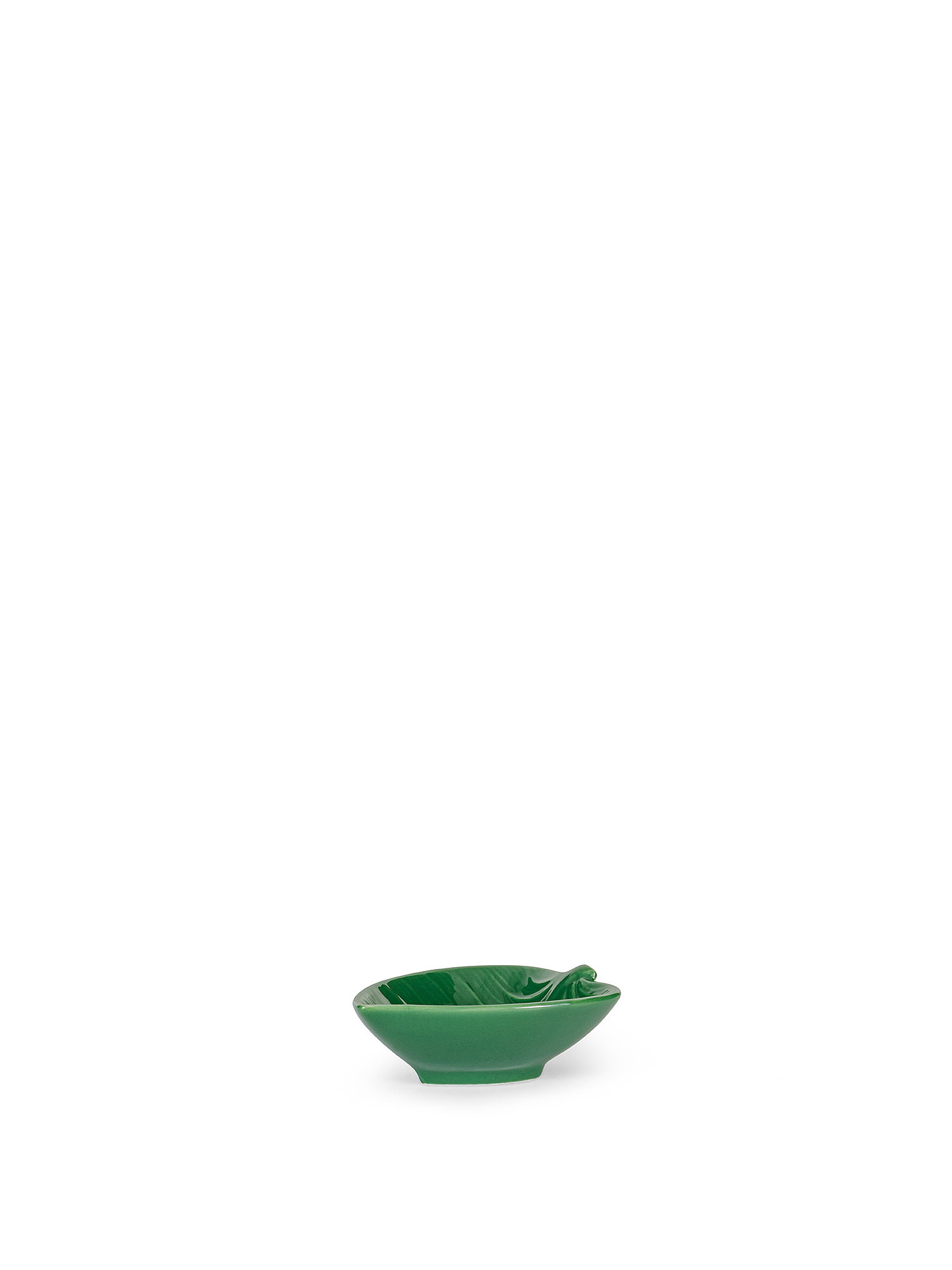 Small leaf new bone china bowl, Green, large image number 0