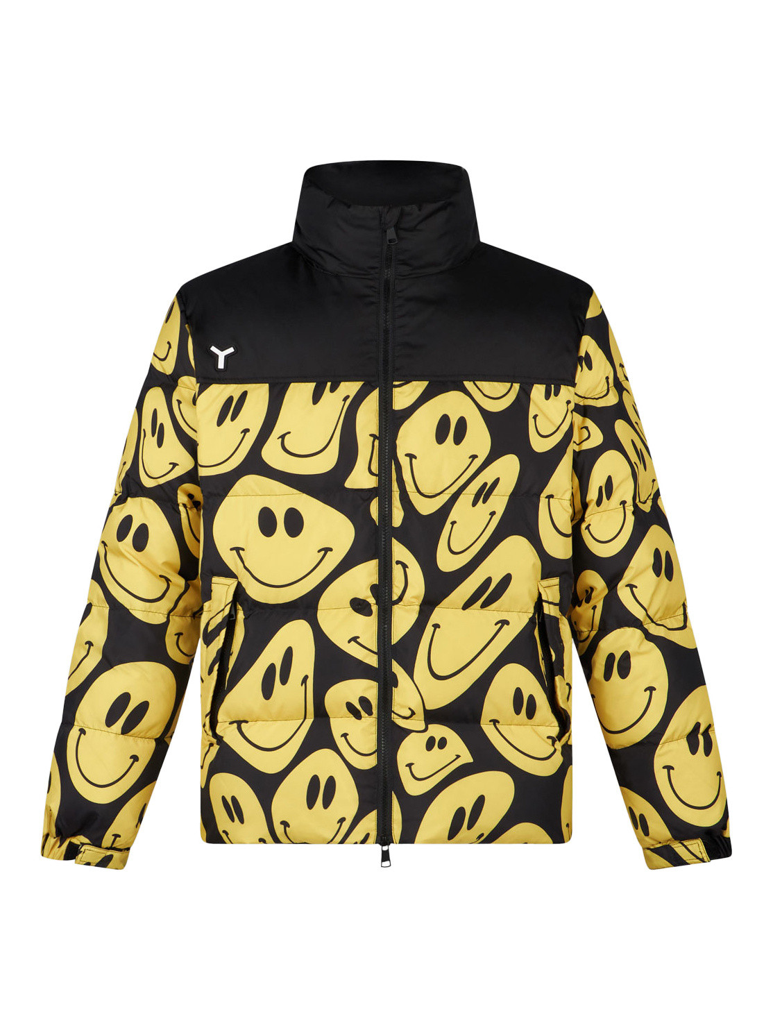 Yes I Am - Down jacket with reversible print, Yellow, large image number 0