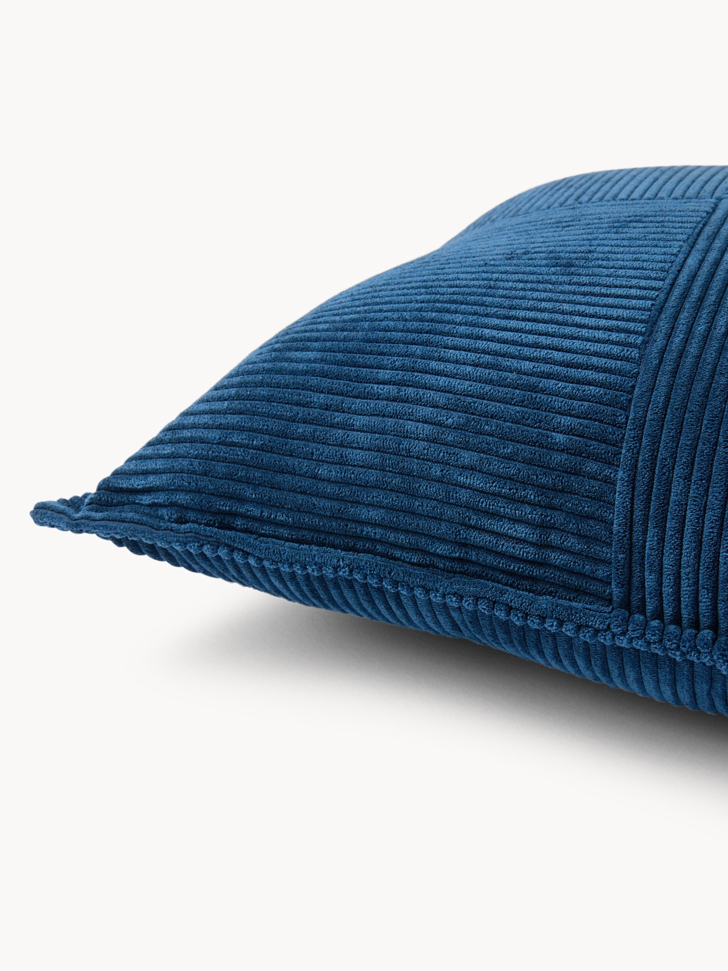 Corduroy Cushion 45x45cm  - Discounted Price, Blue, large image number 2
