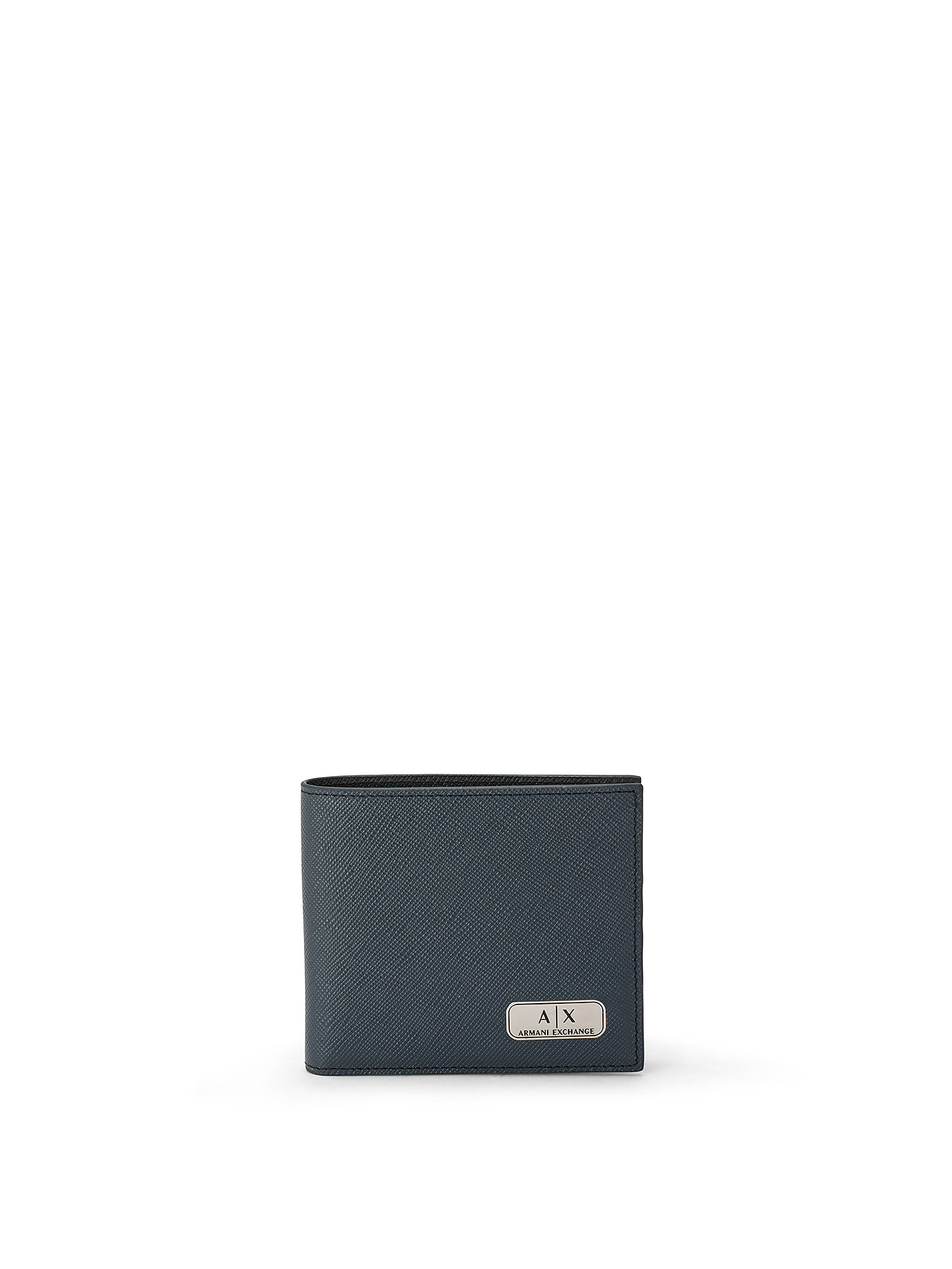 Armani Exchange - Leather wallet, Blue, large image number 0