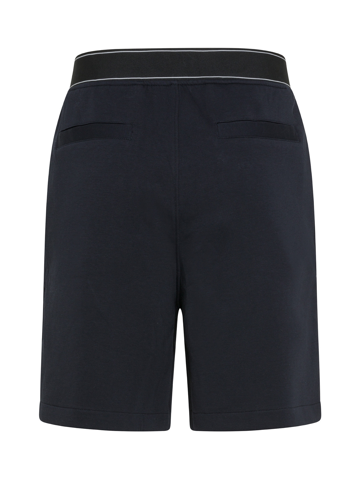 Emporio Armani - Bermuda shorts with logo, Dark Blue, large image number 1