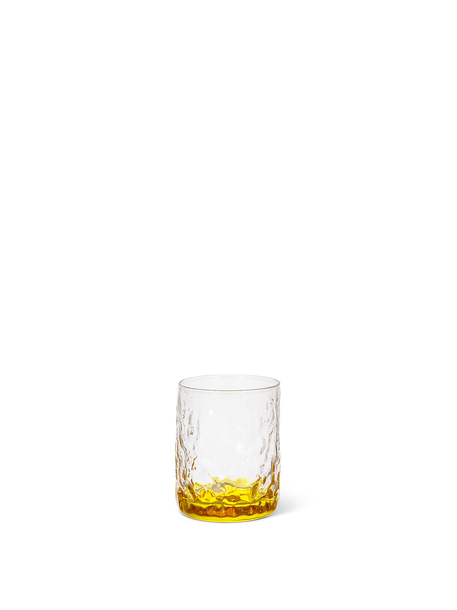 Glass with yellow base, Transparent, large image number 0