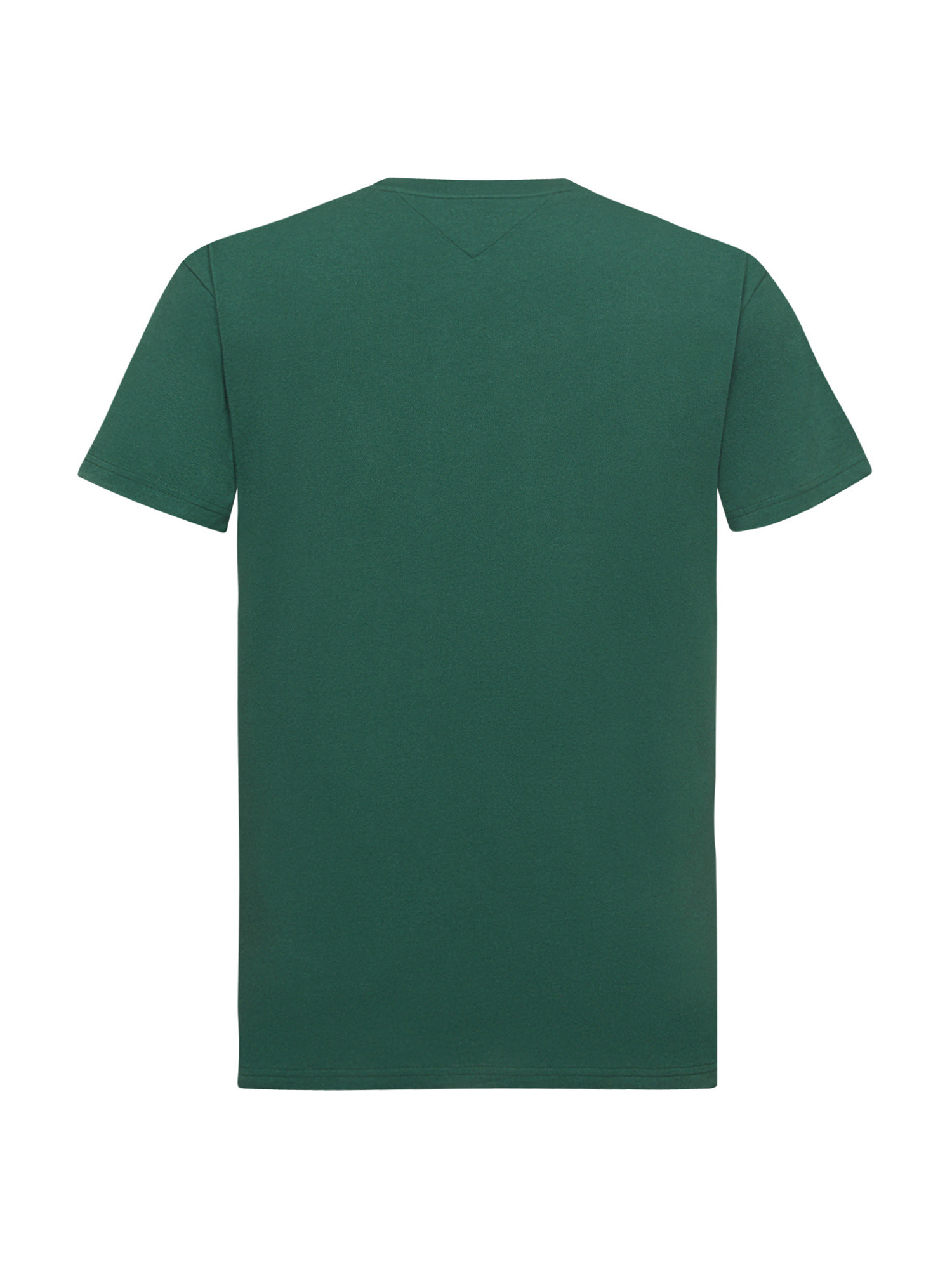 Tommy Jeans -Relaxed fit cotton T-shirt with logo, Dark Green, large image number 1
