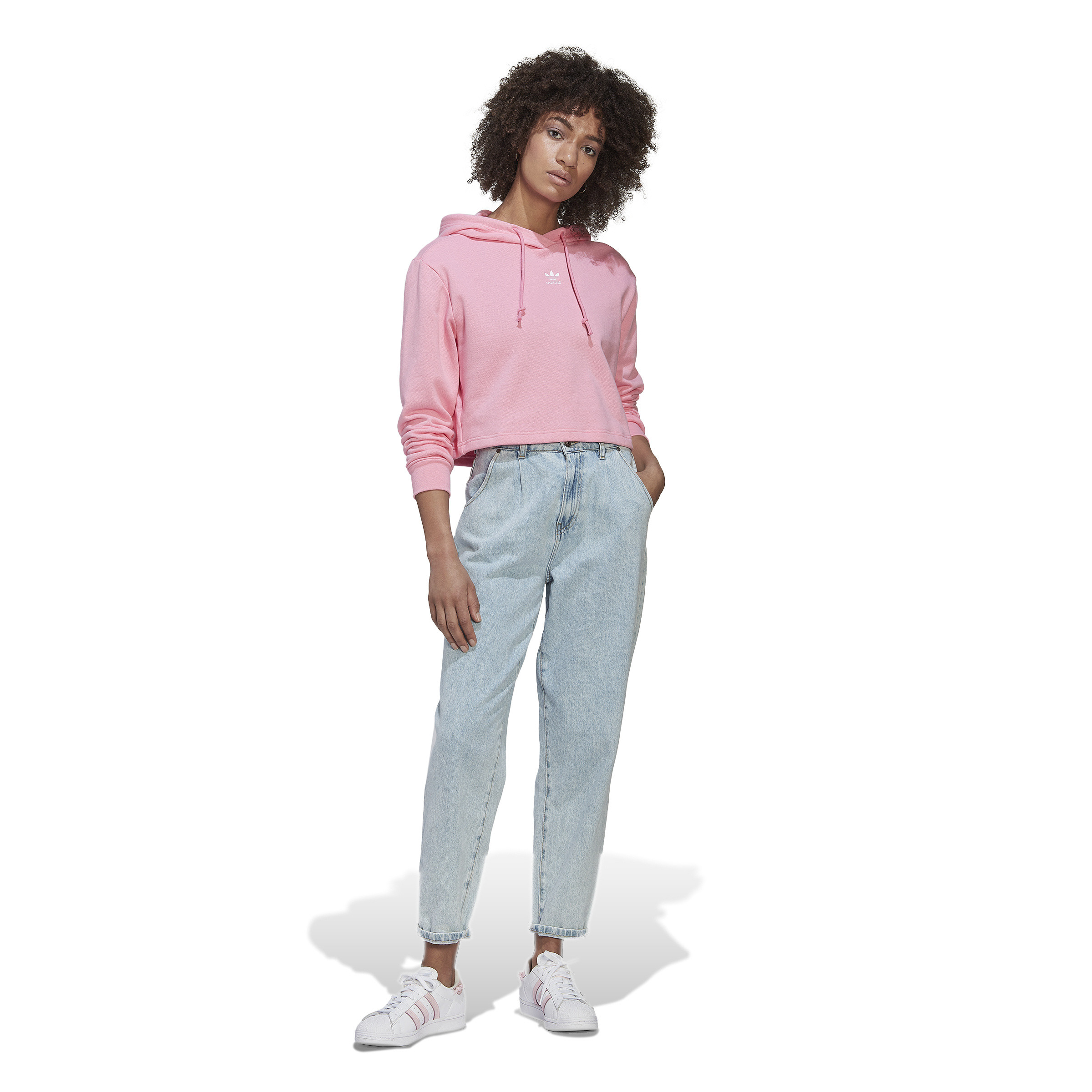 Adidas - Adicolor crop sweatshirt, Pink, large image number 6