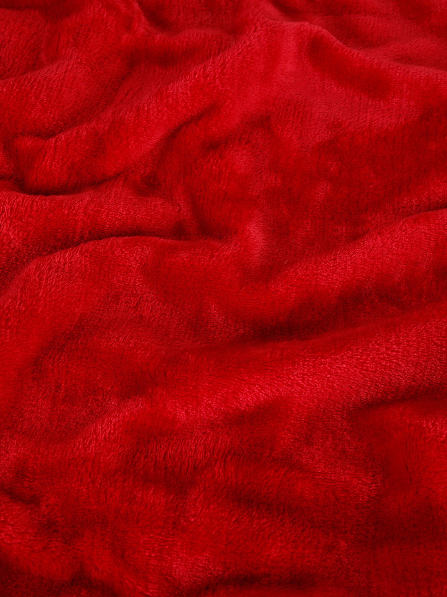 Maxi plaid pile tinta unita, Rosso, large image number 1