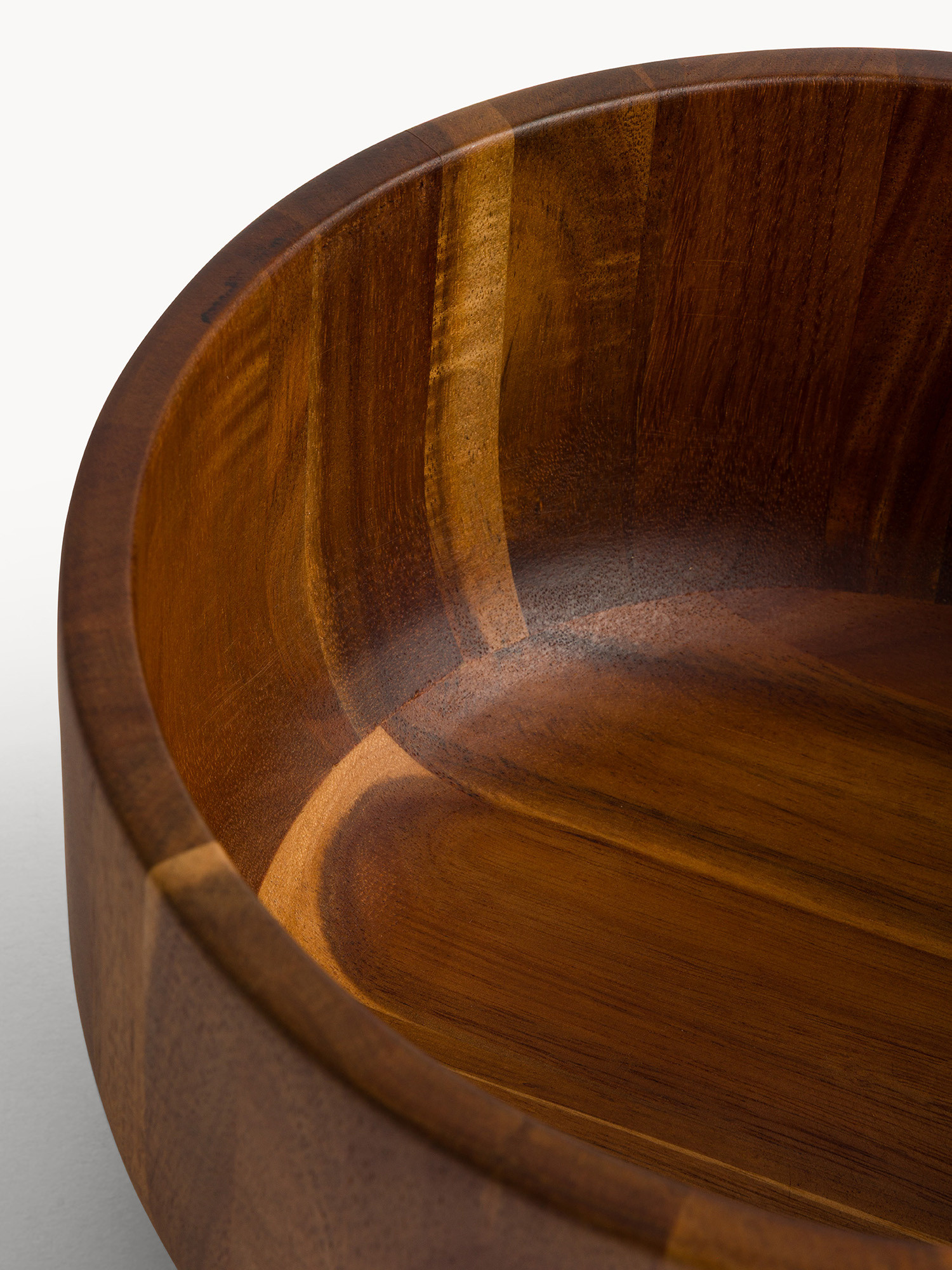 Insalatiera in legno di acacia con logo laser, Marrone chiaro, large image number 1