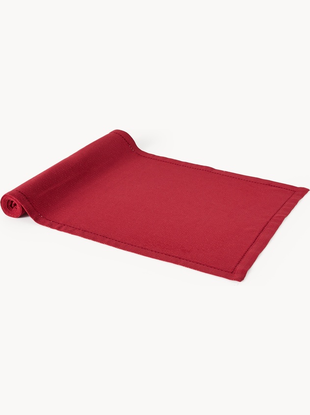 Runner in cotone e lurex