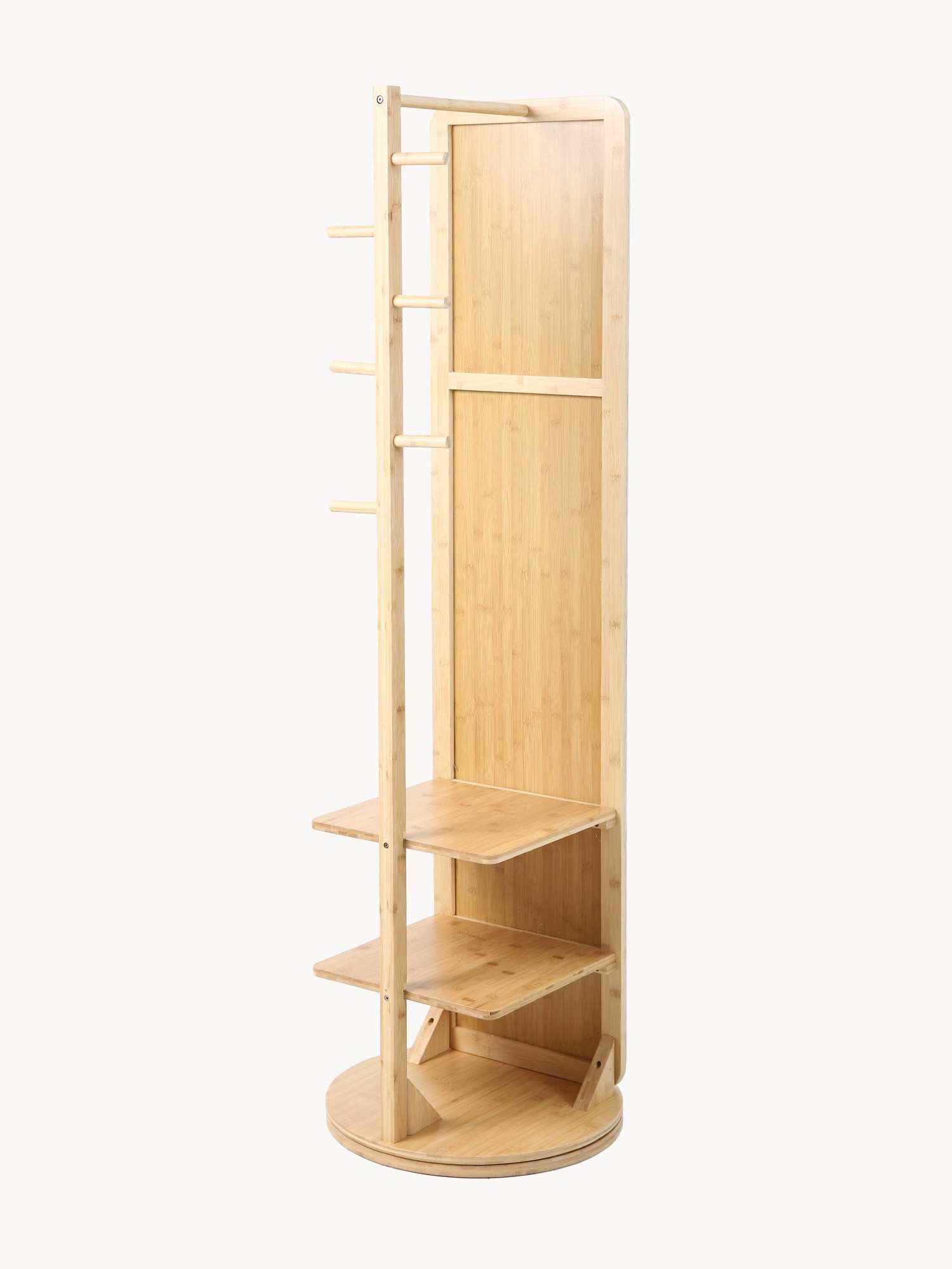 Natural Bamboo Framed Mirror, Natural, large image number 1
