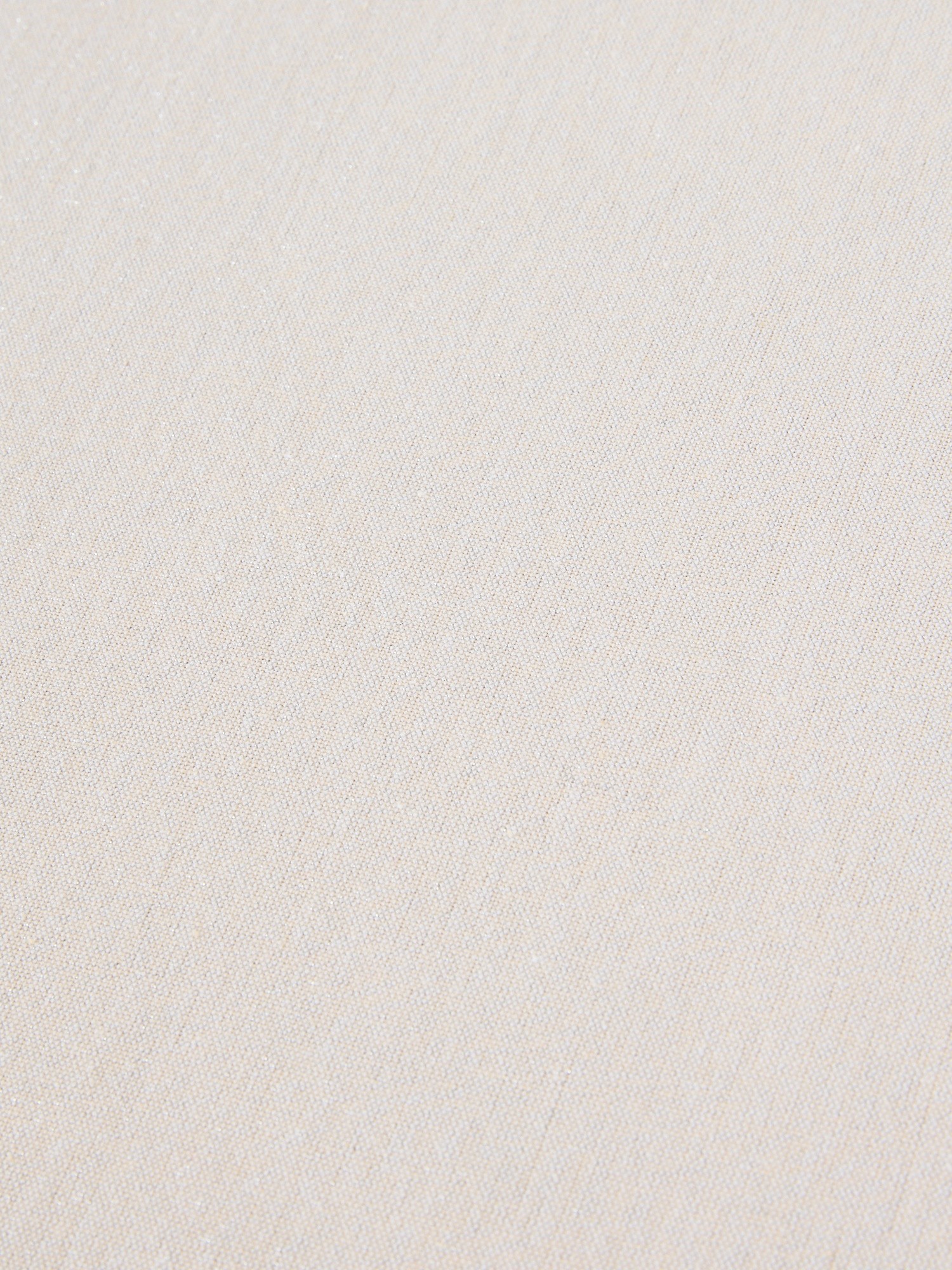 Round cotton and Lurex tablecloth with openwork hem, Natural, large image number 1