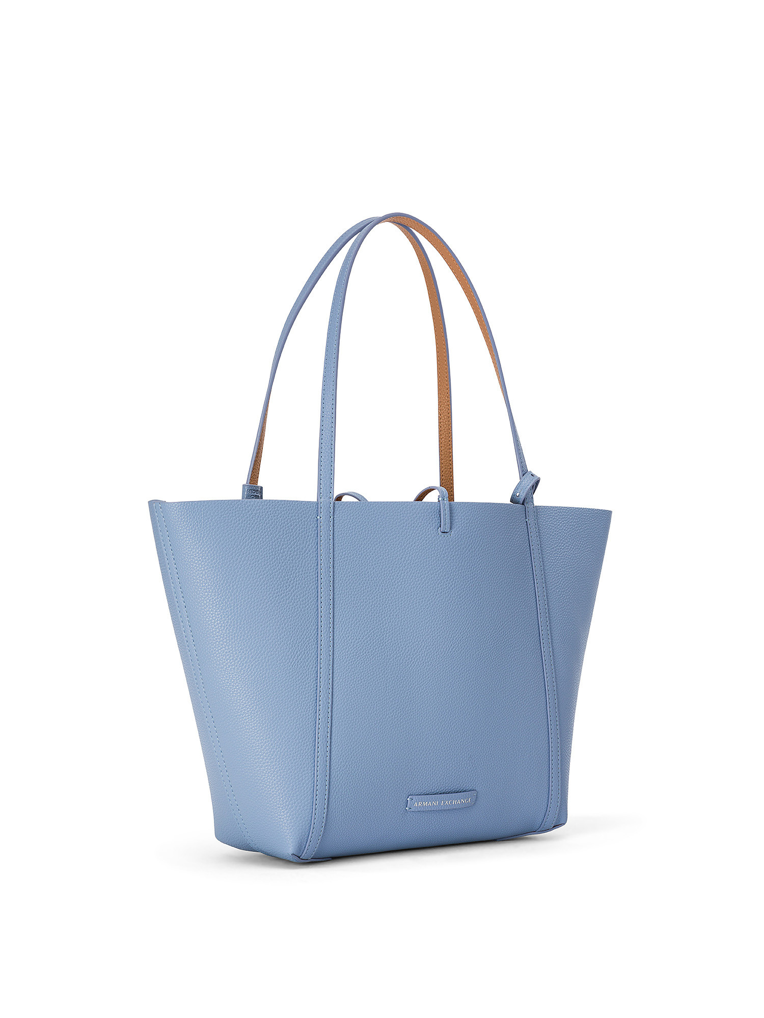 Armani Exchange - Tote bag reversibile con logo, Azzurro, large image number 1