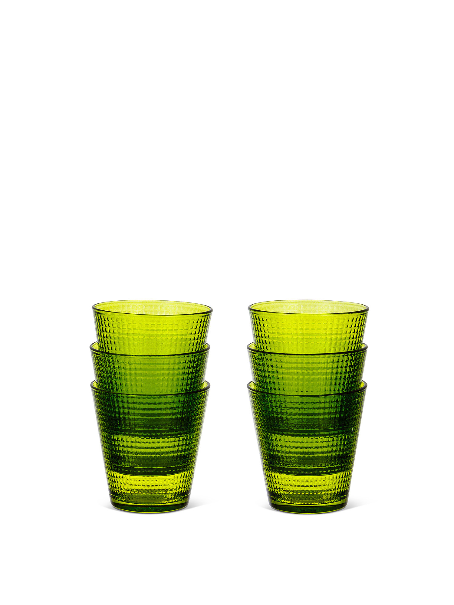 Set 6 bicchieri Generation, Verde, large image number 0