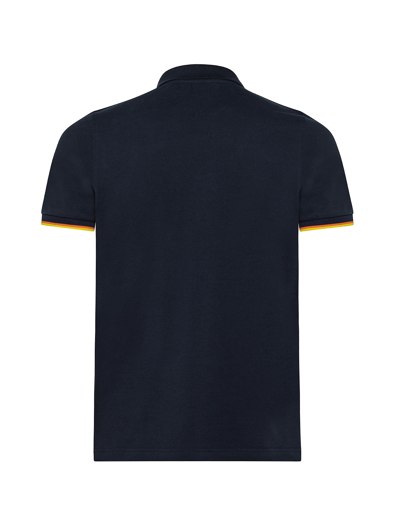 Stretch slim fit polo shirt, Blue, large image number 1