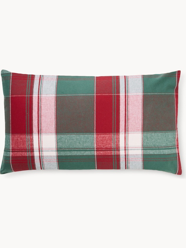 Yarn-dyed cotton pillowcase,tartan pattern