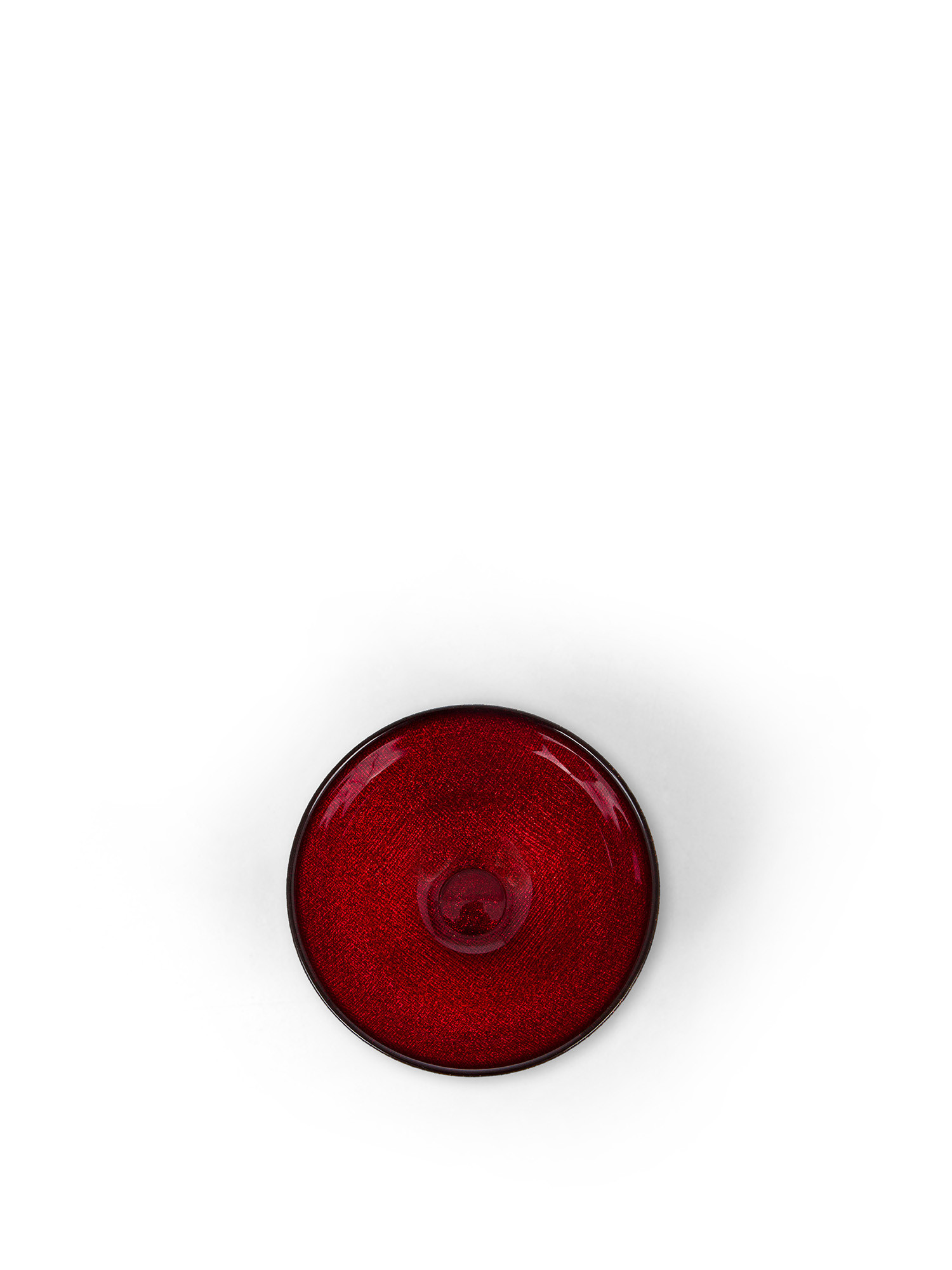 Coppetta vetro glitter, Rosso, large image number 1