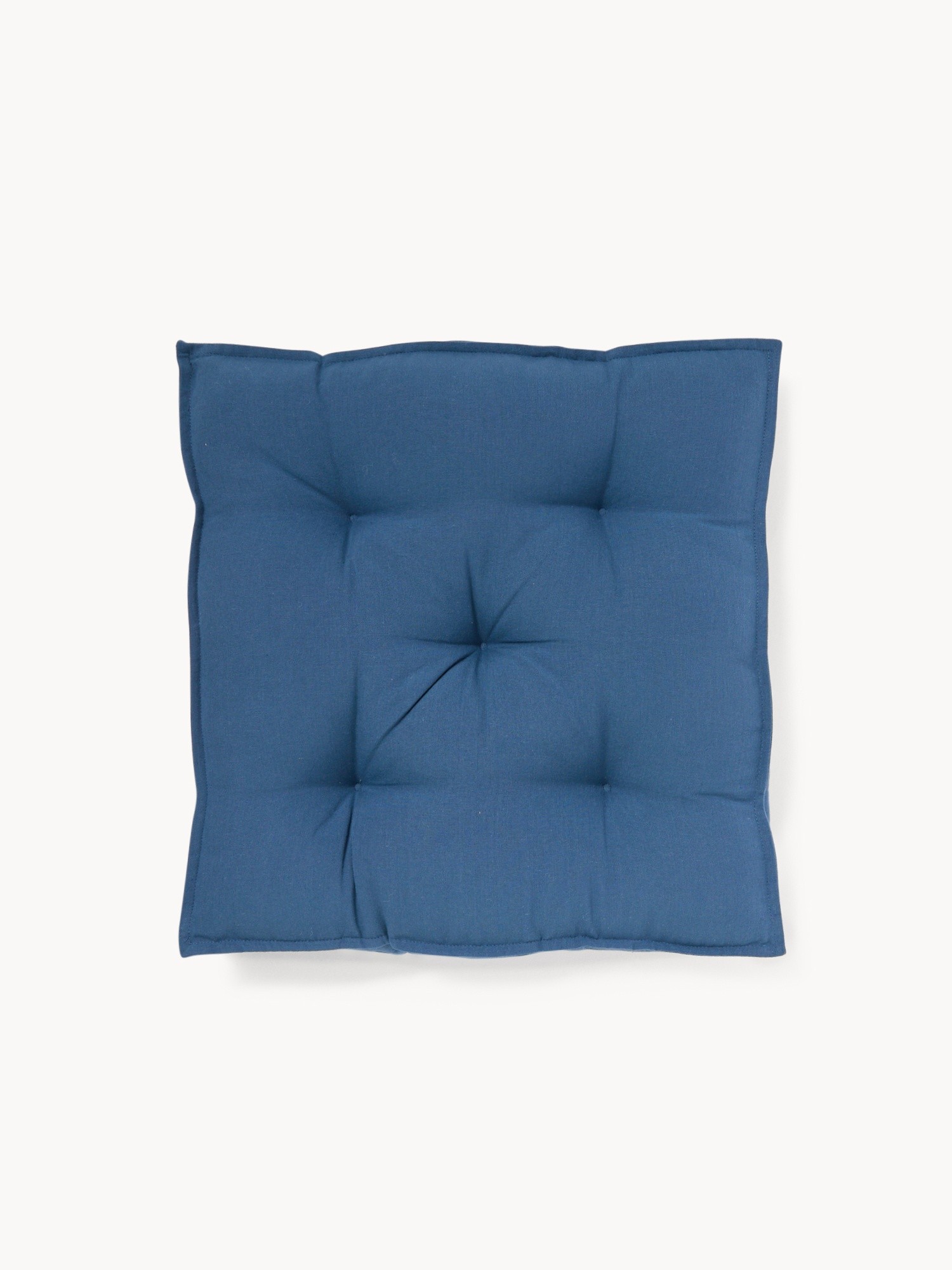 Cuscino a materasso puro cotone tinta unita - Prezzo di lancio, Blu, large image number 0